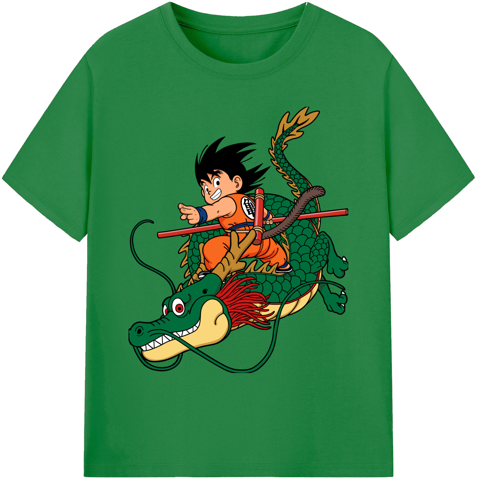 （画像用） ドラゴンボール 孫悟空（そん ごくう）Son Goku カカロット DRAGON BALL Kakarotto 綿100％ メンズ半袖Tシャツ｜肌触りやわらか＆通気性