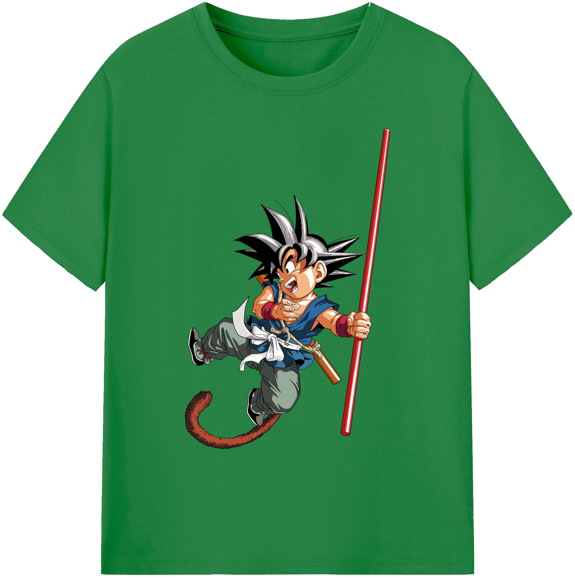 （画像用） ドラゴンボール 孫悟空（そん ごくう）Son Goku カカロット DRAGON BALL Kakarotto 綿100％ メンズ半袖Tシャツ｜肌触りやわらか＆通気性