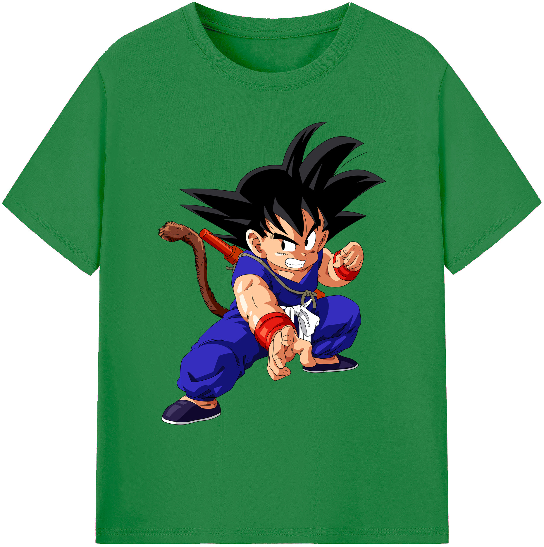 （画像用） ドラゴンボール 孫悟空（そん ごくう）Son Goku カカロット DRAGON BALL Kakarotto 綿100％ メンズ半袖Tシャツ｜肌触りやわらか＆通気性