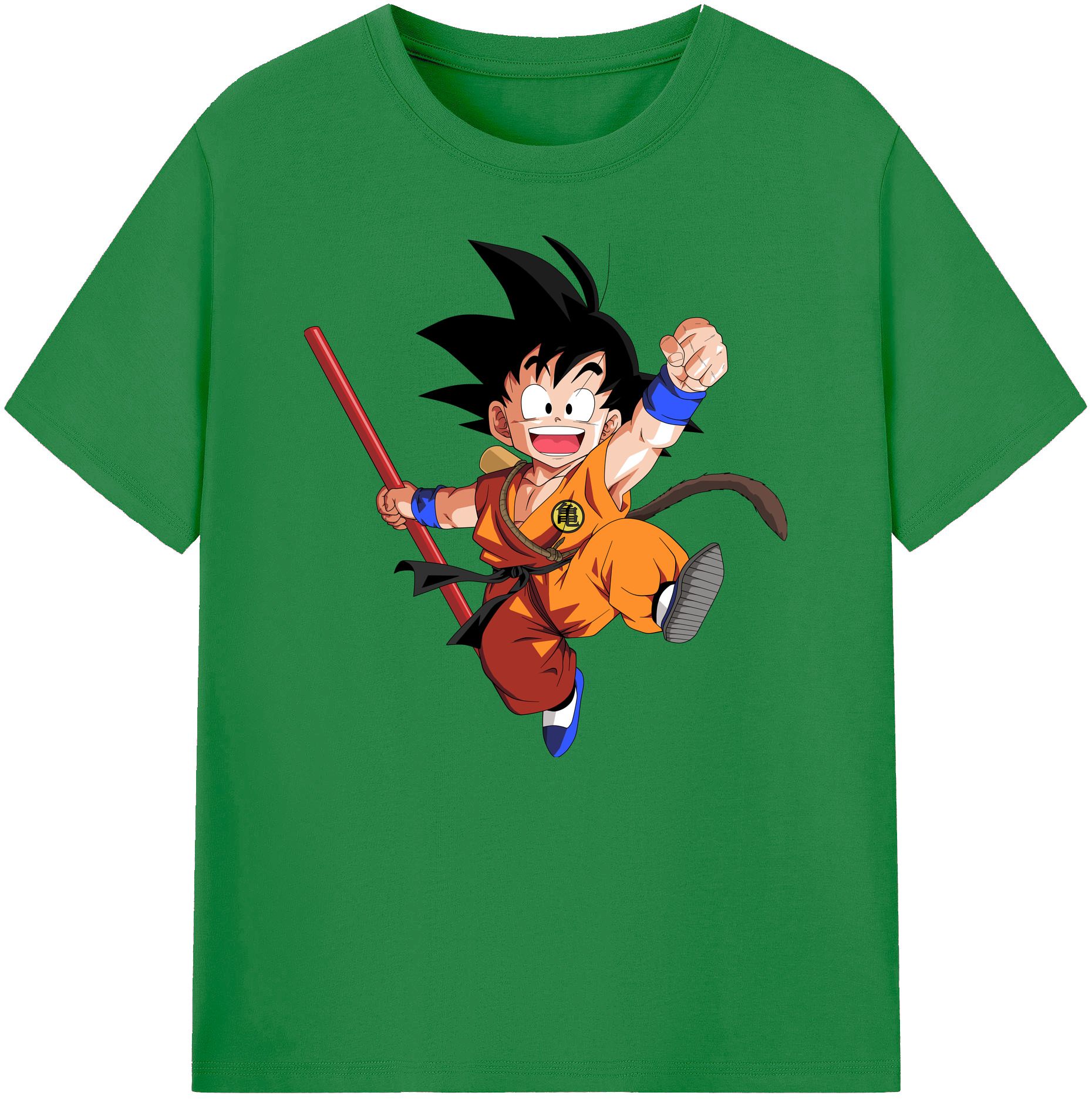（画像用） ドラゴンボール 孫悟空（そん ごくう）Son Goku カカロット DRAGON BALL Kakarotto 綿100％ メンズ半袖Tシャツ｜肌触りやわらか＆通気性