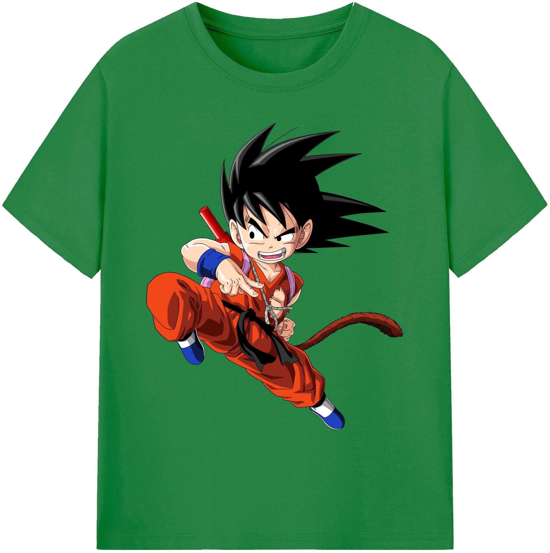 （画像用） ドラゴンボール 孫悟空（そん ごくう）Son Goku カカロット DRAGON BALL Kakarotto 綿100％ メンズ半袖Tシャツ｜肌触りやわらか＆通気性