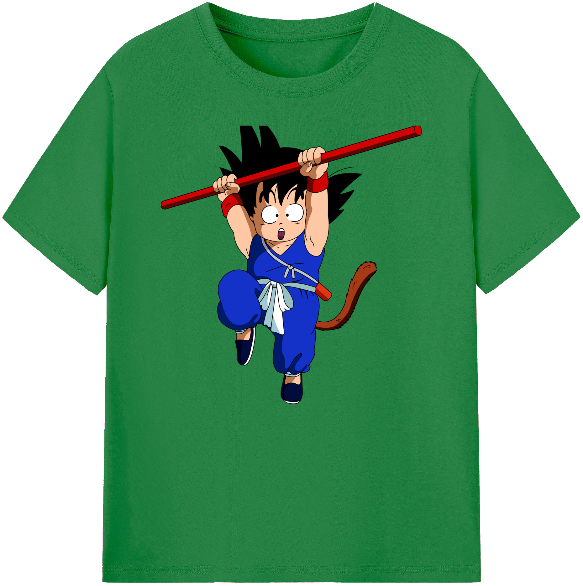 （画像用） ドラゴンボール 孫悟空（そん ごくう）Son Goku カカロット DRAGON BALL Kakarotto 綿100％ メンズ半袖Tシャツ｜肌触りやわらか＆通気性