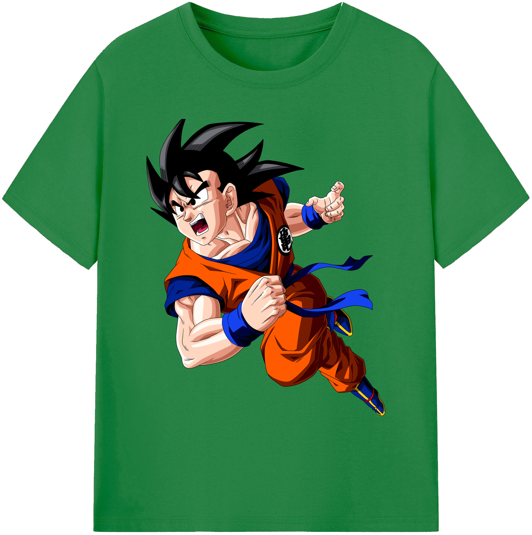 （画像用） ドラゴンボール 孫悟空（そん ごくう）Son Goku カカロット DRAGON BALL Kakarotto 綿100％ メンズ半袖Tシャツ｜肌触りやわらか＆通気性