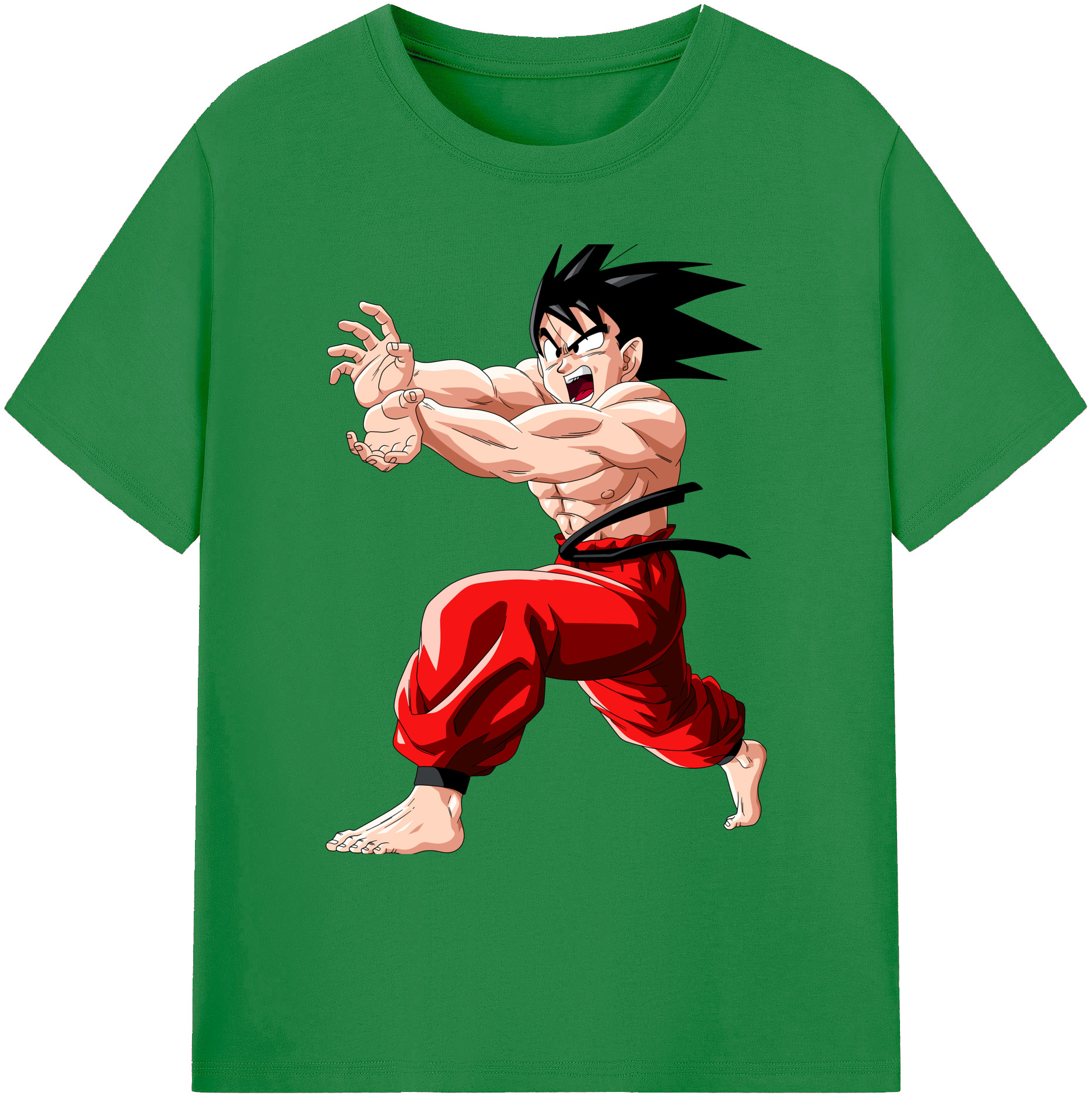 （画像用） ドラゴンボール 孫悟空（そん ごくう）Son Goku カカロット DRAGON BALL Kakarotto 綿100％ メンズ半袖Tシャツ｜肌触りやわらか＆通気性