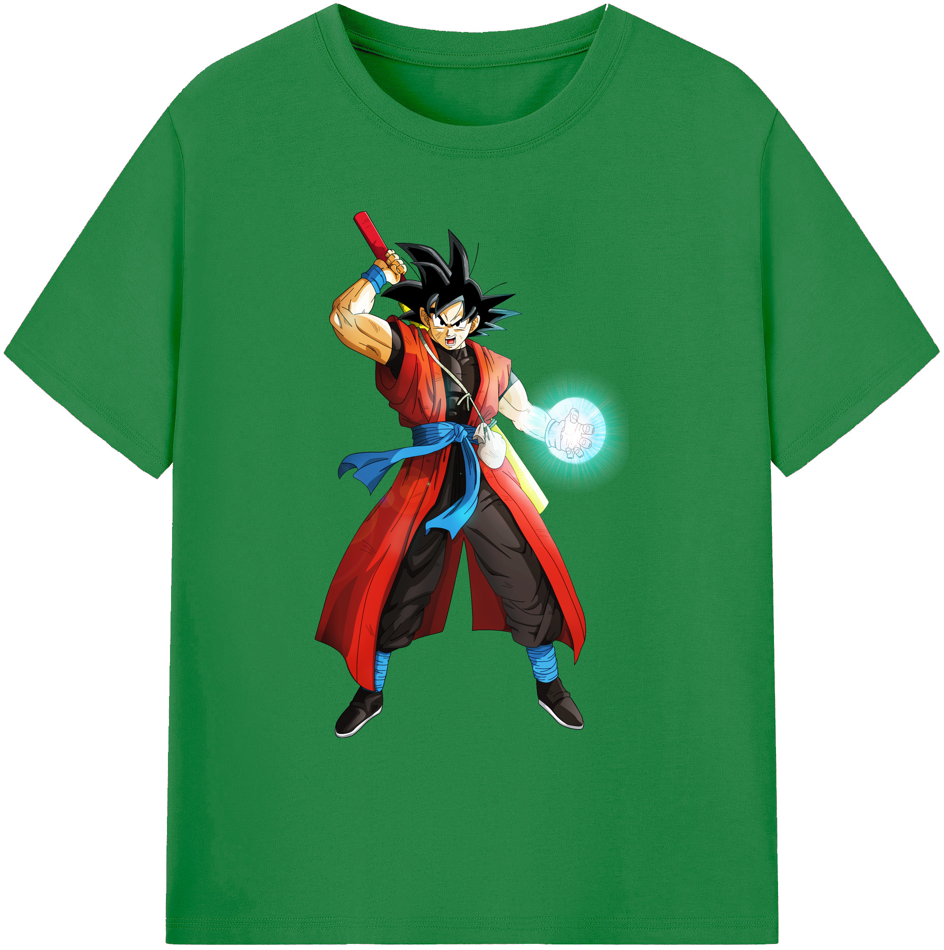 （画像用） ドラゴンボール 孫悟空（そん ごくう）Son Goku カカロット DRAGON BALL Kakarotto 綿100％ メンズ半袖Tシャツ｜肌触りやわらか＆通気性