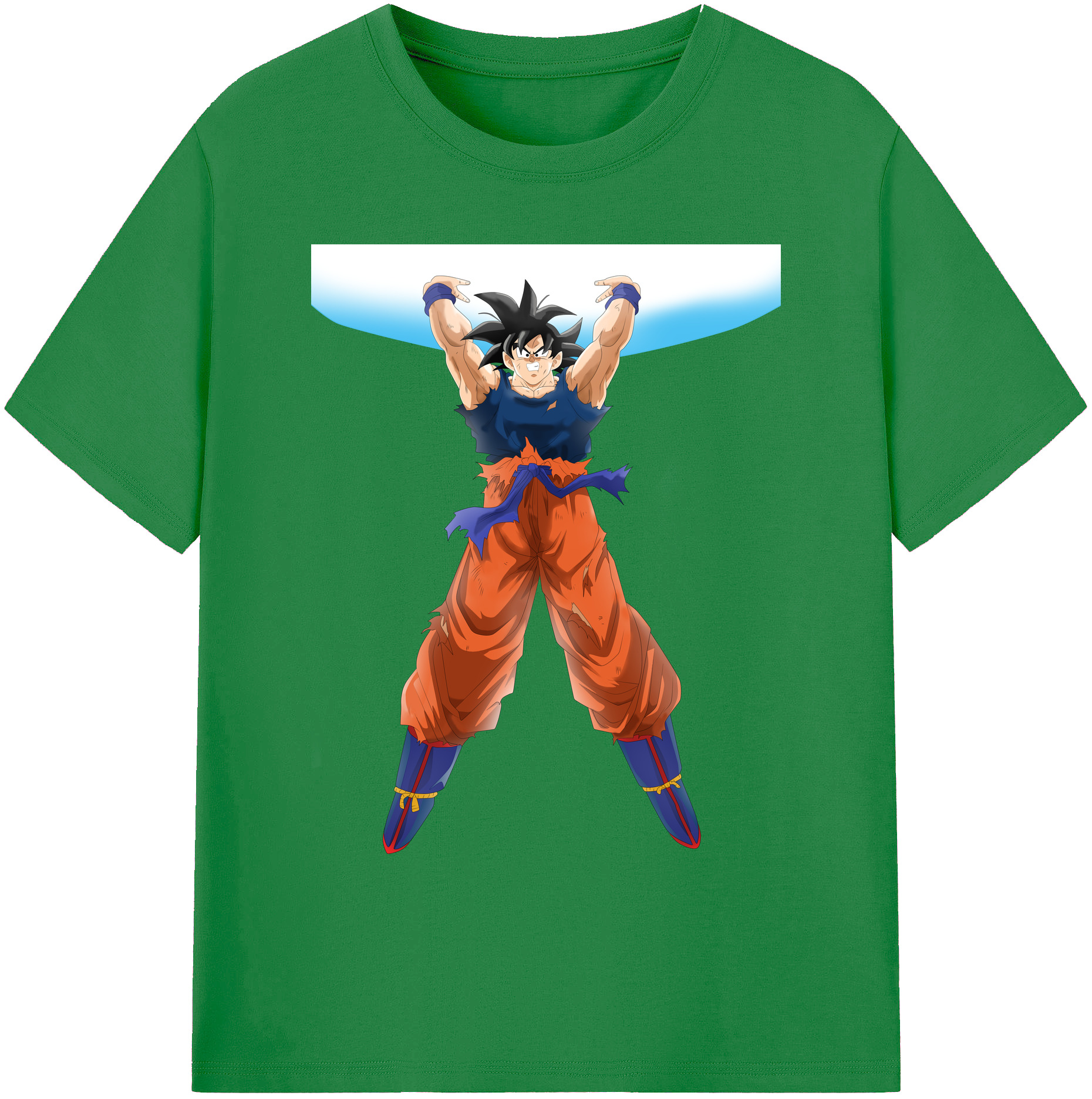 （画像用） ドラゴンボール 孫悟空（そん ごくう）Son Goku カカロット DRAGON BALL Kakarotto 綿100％ メンズ半袖Tシャツ｜肌触りやわらか＆通気性