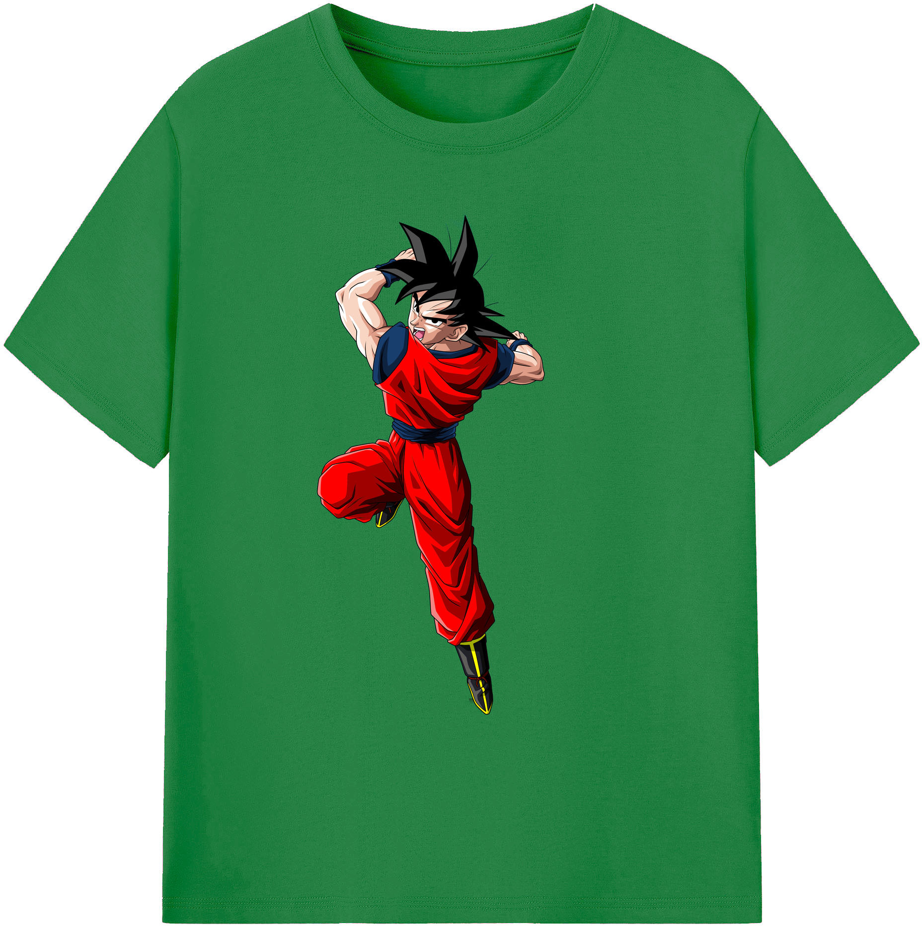（画像用） ドラゴンボール 孫悟空（そん ごくう）Son Goku カカロット DRAGON BALL Kakarotto 綿100％ メンズ半袖Tシャツ｜肌触りやわらか＆通気性