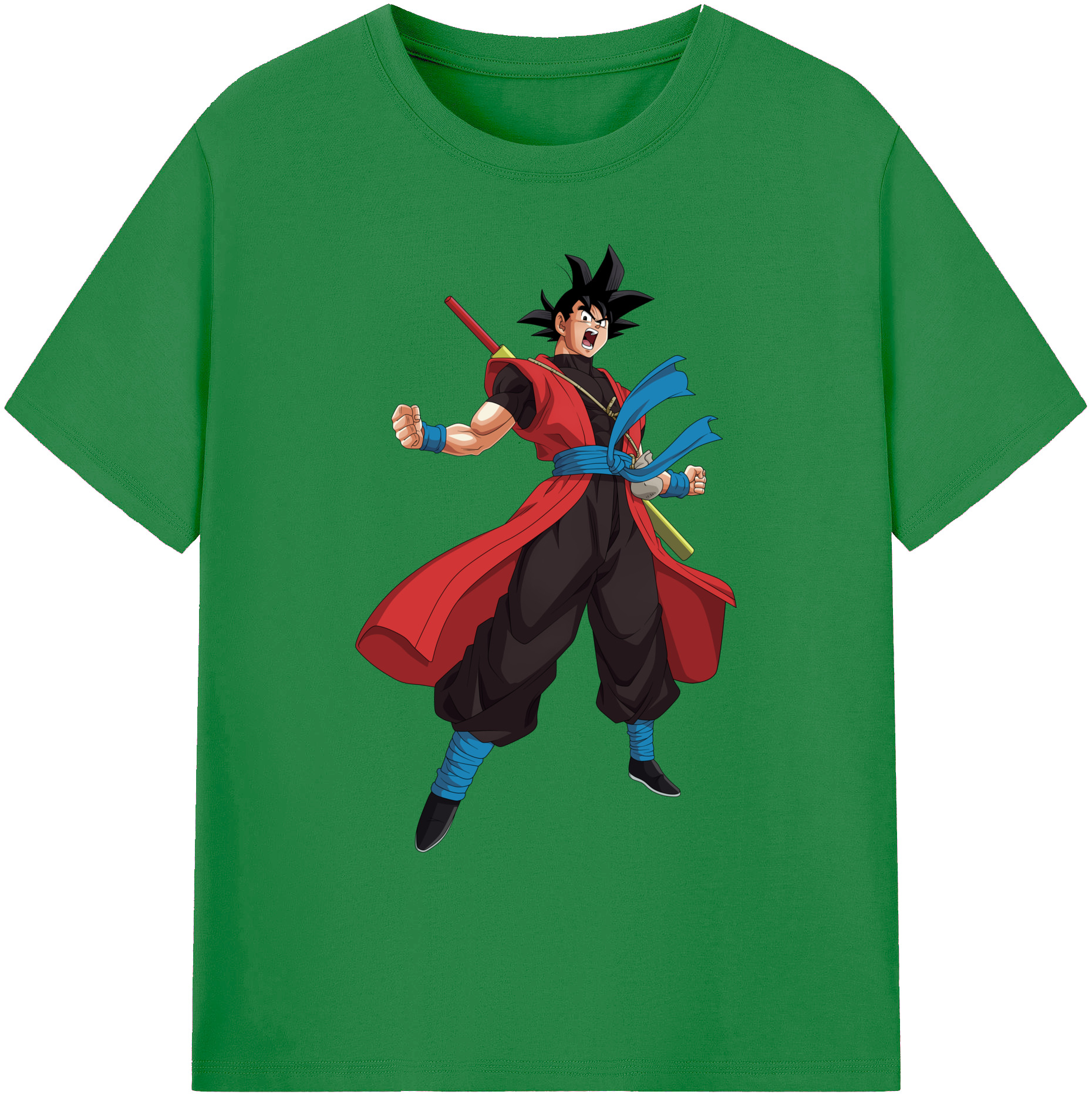 （画像用） ドラゴンボール 孫悟空（そん ごくう）Son Goku カカロット DRAGON BALL Kakarotto 綿100％ メンズ半袖Tシャツ｜肌触りやわらか＆通気性