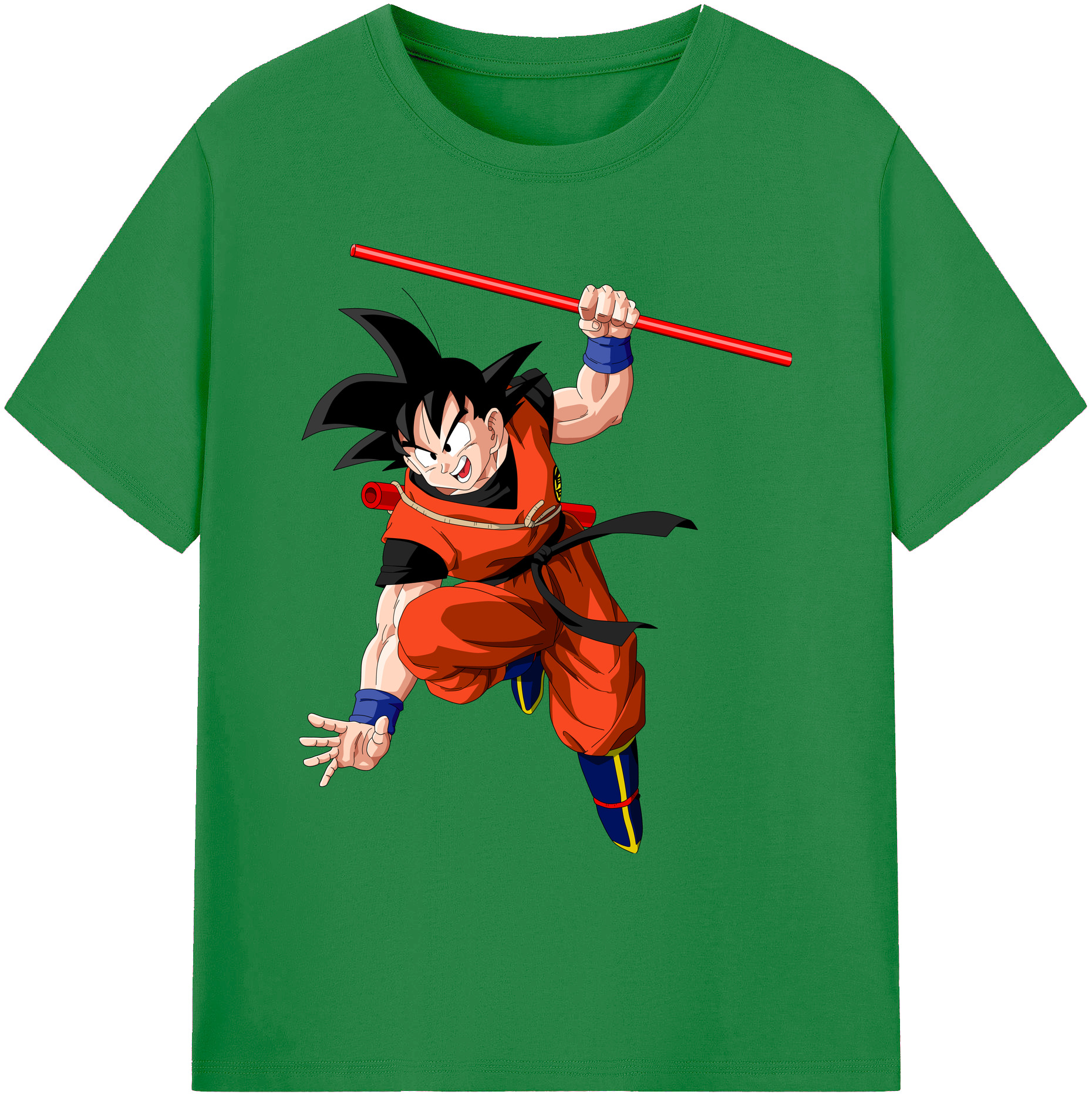 （画像用） ドラゴンボール 孫悟空（そん ごくう）Son Goku カカロット DRAGON BALL Kakarotto 綿100％ メンズ半袖Tシャツ｜肌触りやわらか＆通気性