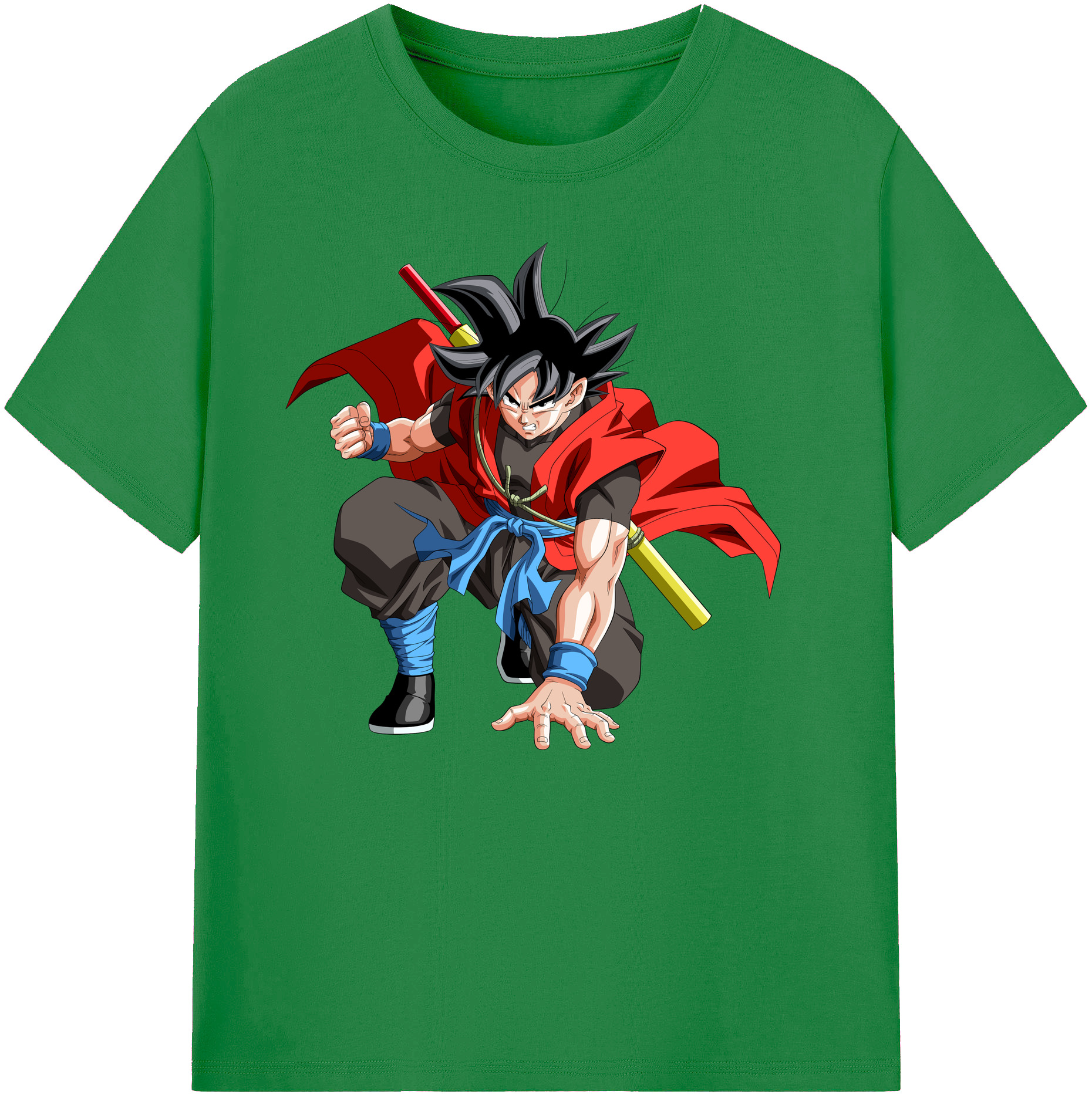 （画像用） ドラゴンボール 孫悟空（そん ごくう）Son Goku カカロット DRAGON BALL Kakarotto 綿100％ メンズ半袖Tシャツ｜肌触りやわらか＆通気性
