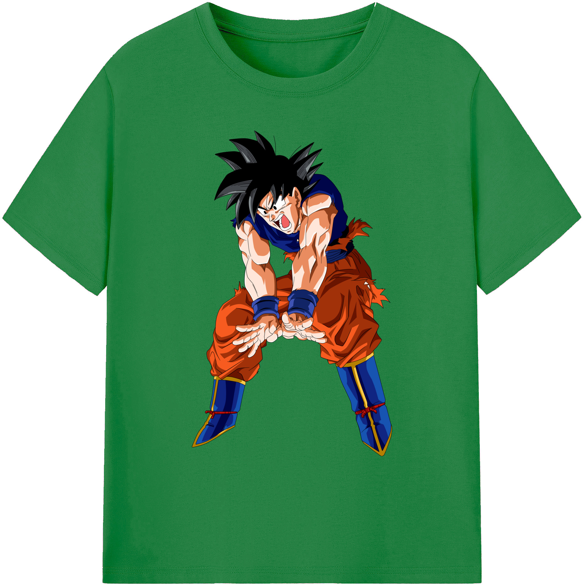 （画像用） ドラゴンボール 孫悟空（そん ごくう）Son Goku カカロット DRAGON BALL Kakarotto 綿100％ メンズ半袖Tシャツ｜肌触りやわらか＆通気性