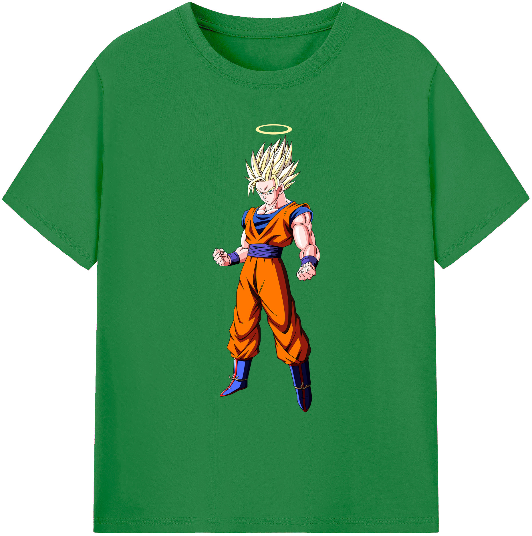 （画像用） ドラゴンボール 孫悟空（そん ごくう）Son Goku カカロット DRAGON BALL Kakarotto 綿100％ メンズ半袖Tシャツ｜肌触りやわらか＆通気性
