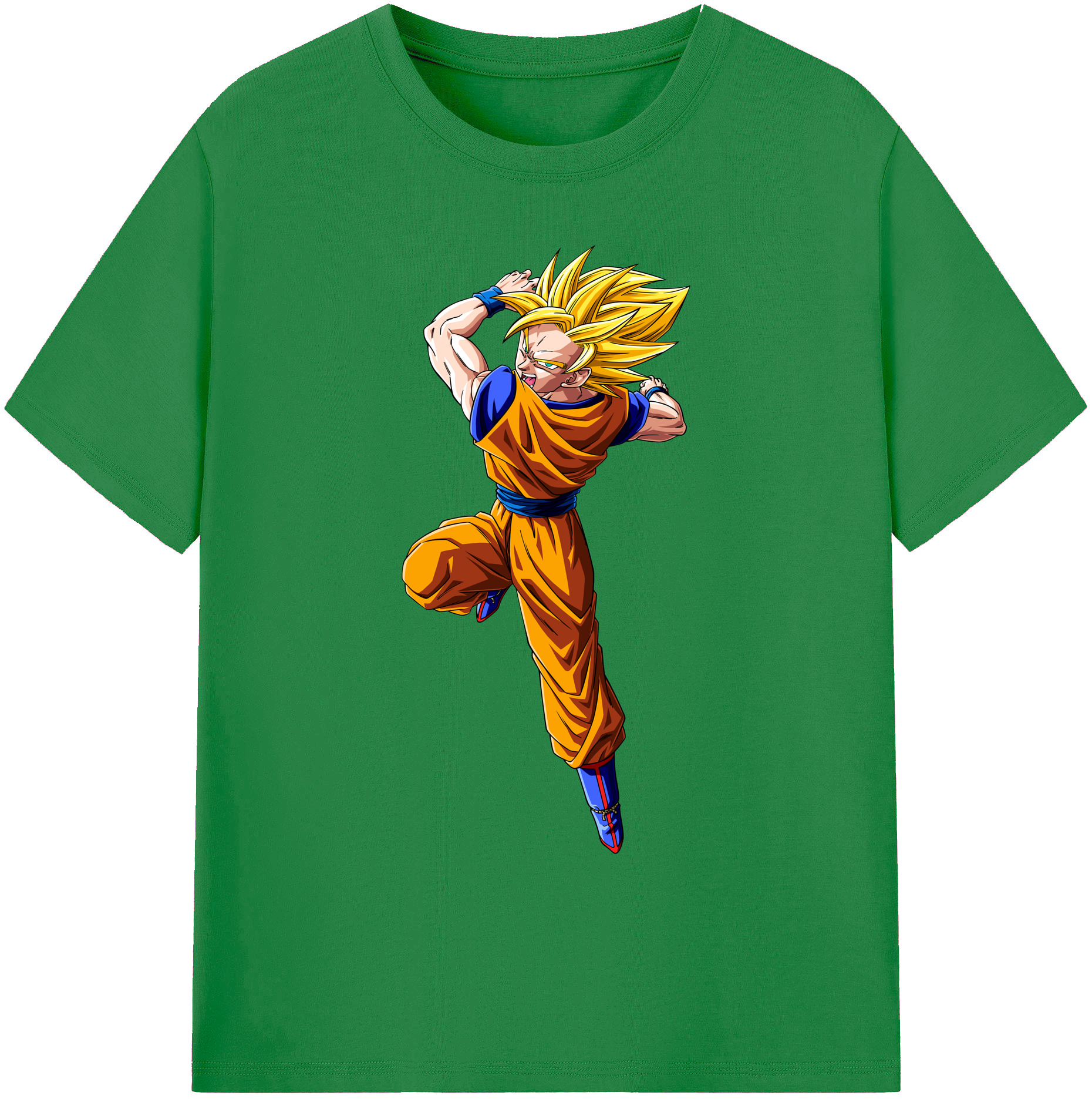 （画像用） ドラゴンボール 孫悟空（そん ごくう）Son Goku カカロット DRAGON BALL Kakarotto 綿100％ メンズ半袖Tシャツ｜肌触りやわらか＆通気性