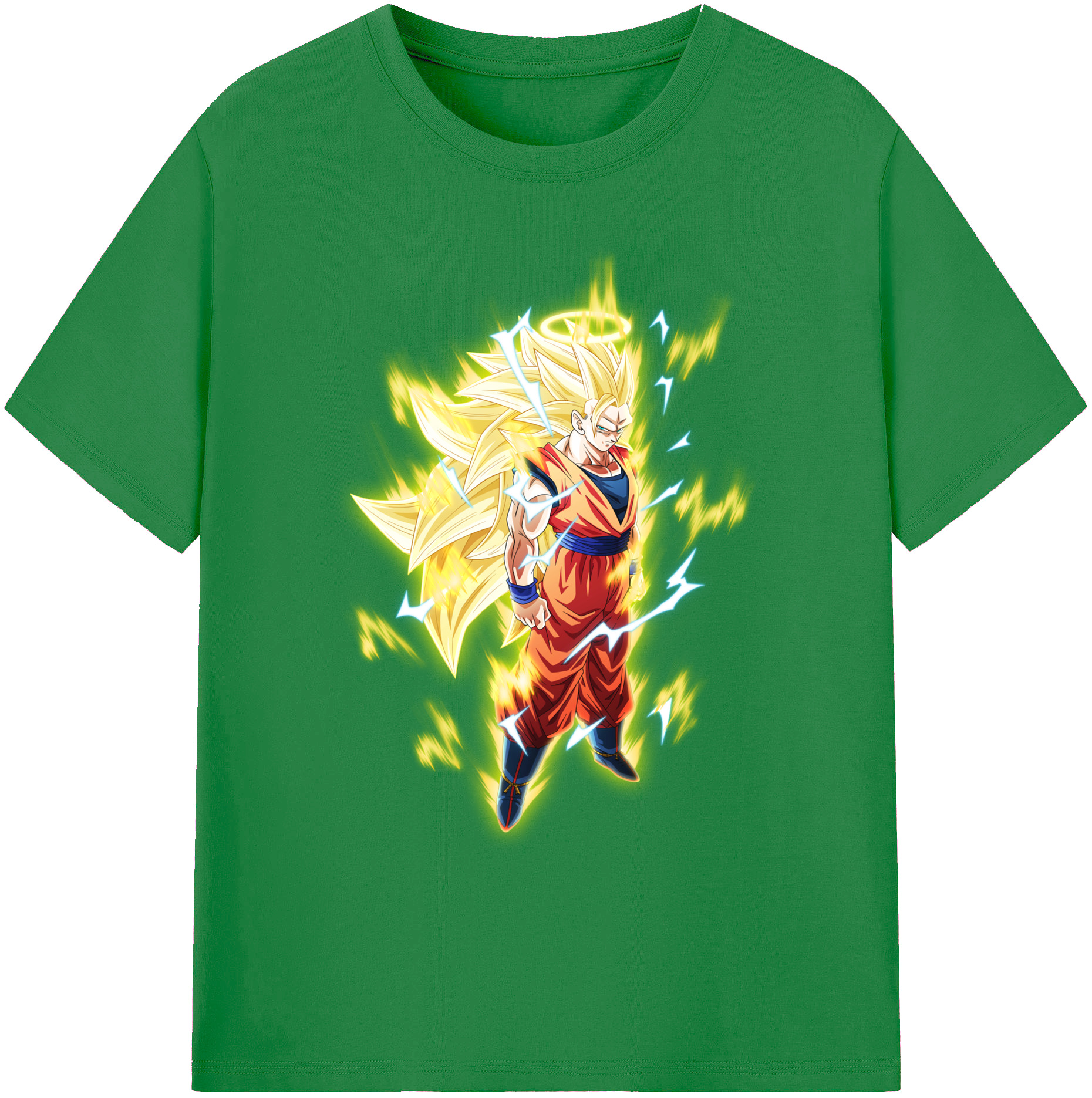 （画像用） ドラゴンボール 孫悟空（そん ごくう）Son Goku カカロット DRAGON BALL Kakarotto 綿100％ メンズ半袖Tシャツ｜肌触りやわらか＆通気性