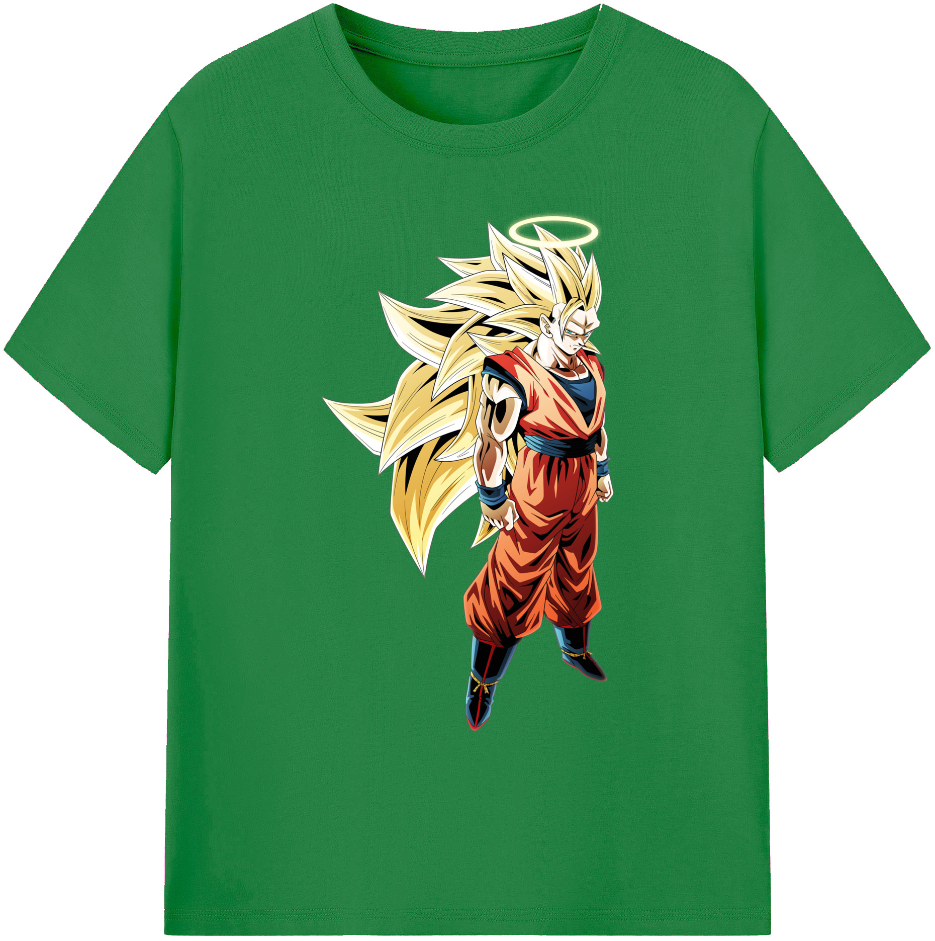 （画像用） ドラゴンボール 孫悟空（そん ごくう）Son Goku カカロット DRAGON BALL Kakarotto 綿100％ メンズ半袖Tシャツ｜肌触りやわらか＆通気性