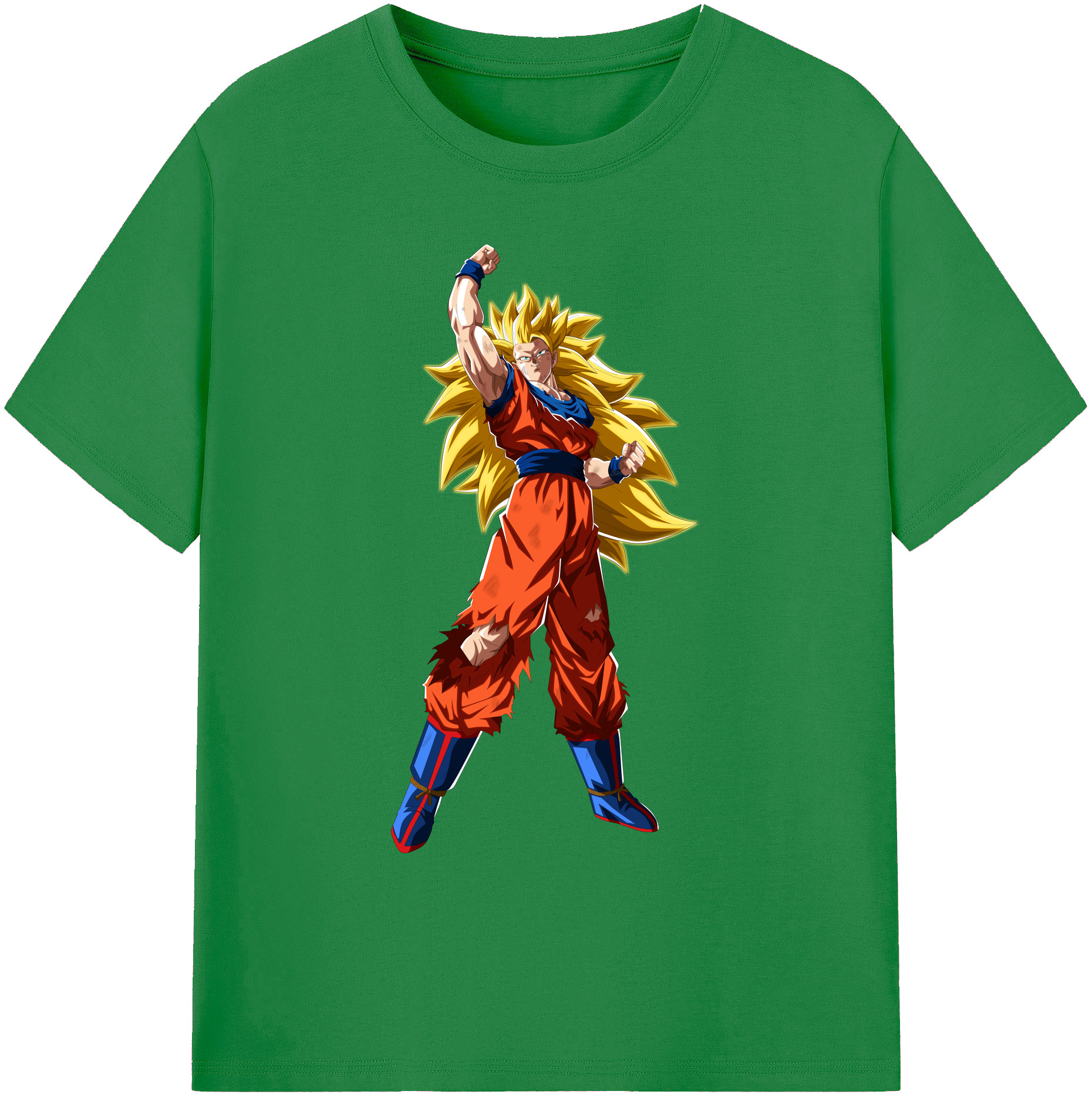 （画像用） ドラゴンボール 孫悟空（そん ごくう）Son Goku カカロット DRAGON BALL Kakarotto 綿100％ メンズ半袖Tシャツ｜肌触りやわらか＆通気性