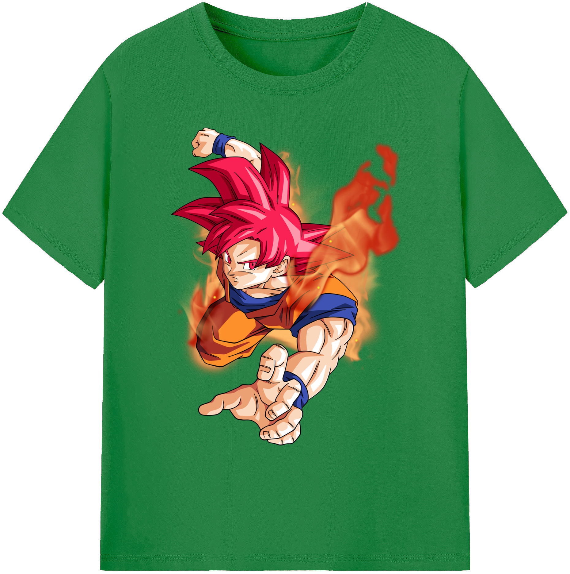 （画像用） ドラゴンボール 孫悟空（そん ごくう）Son Goku カカロット DRAGON BALL Kakarotto 綿100％ メンズ半袖Tシャツ｜肌触りやわらか＆通気性