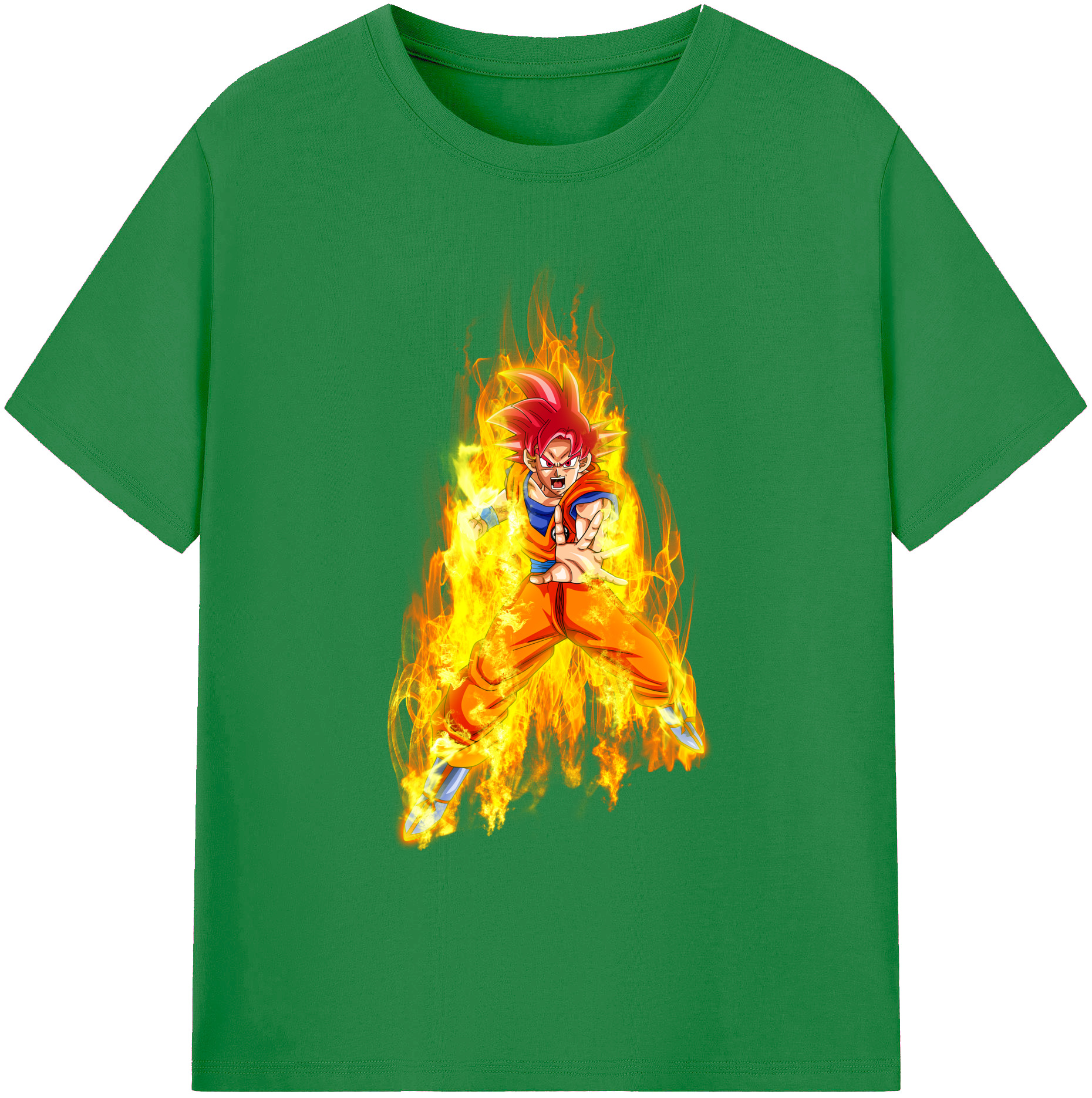 （画像用） ドラゴンボール 孫悟空（そん ごくう）Son Goku カカロット DRAGON BALL Kakarotto 綿100％ メンズ半袖Tシャツ｜肌触りやわらか＆通気性