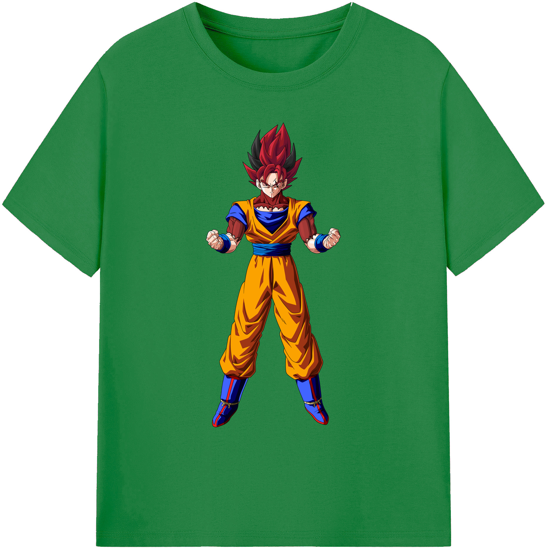 （画像用） ドラゴンボール 孫悟空（そん ごくう）Son Goku カカロット DRAGON BALL Kakarotto 綿100％ メンズ半袖Tシャツ｜肌触りやわらか＆通気性