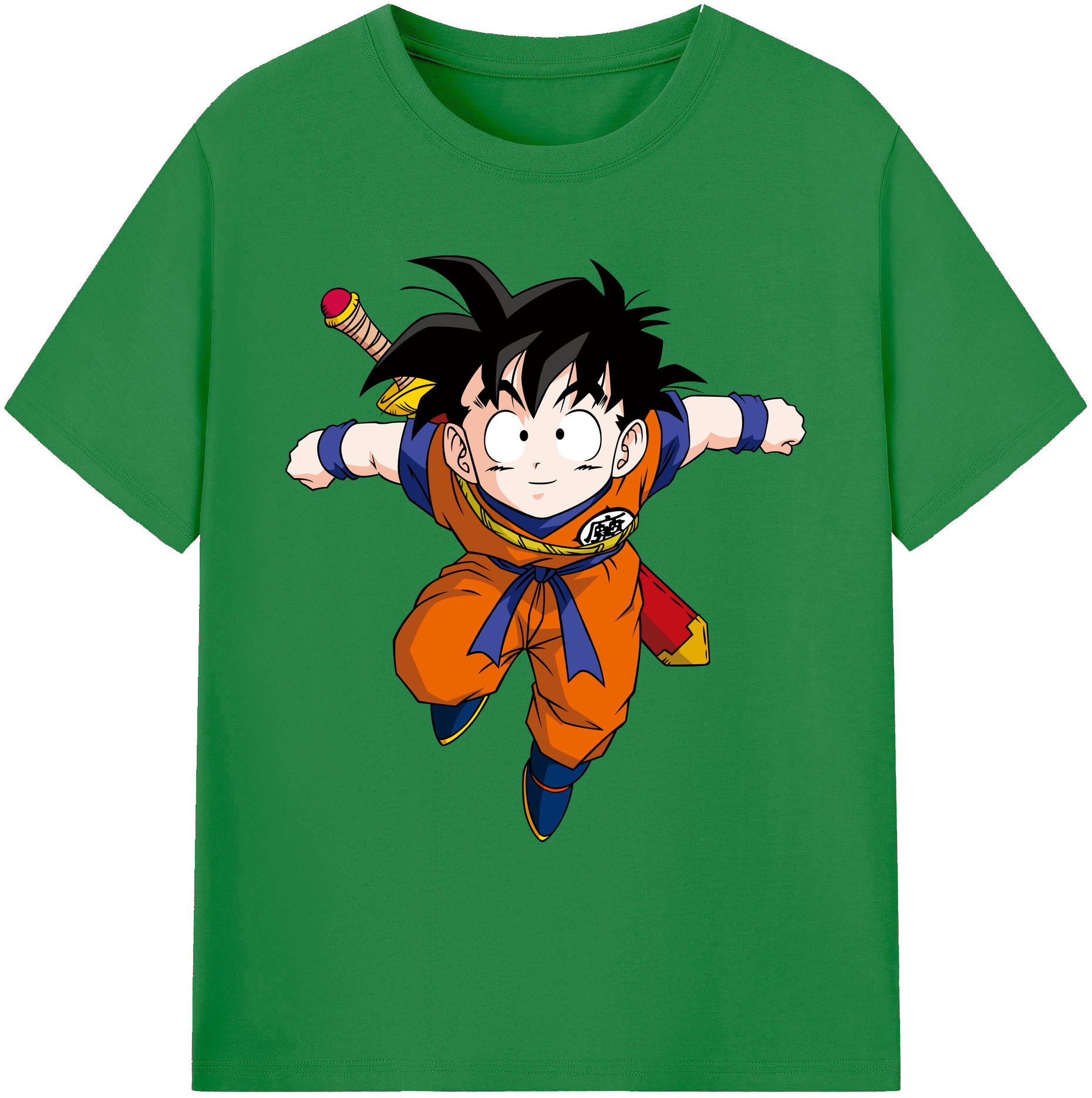 （画像用） ドラゴンボール 孫悟空（そん ごくう）Son Goku カカロット DRAGON BALL Kakarotto 綿100％ メンズ半袖Tシャツ｜肌触りやわらか＆通気性