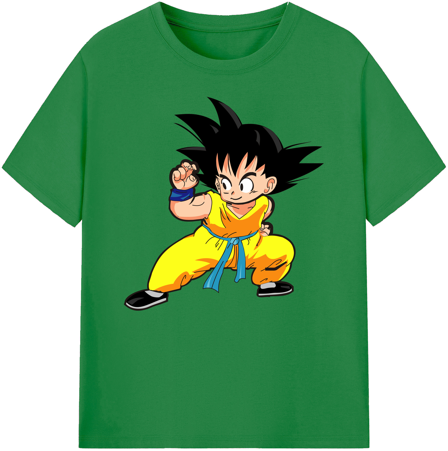 （画像用） ドラゴンボール 孫悟空（そん ごくう）Son Goku カカロット DRAGON BALL Kakarotto 綿100％ メンズ半袖Tシャツ｜肌触りやわらか＆通気性