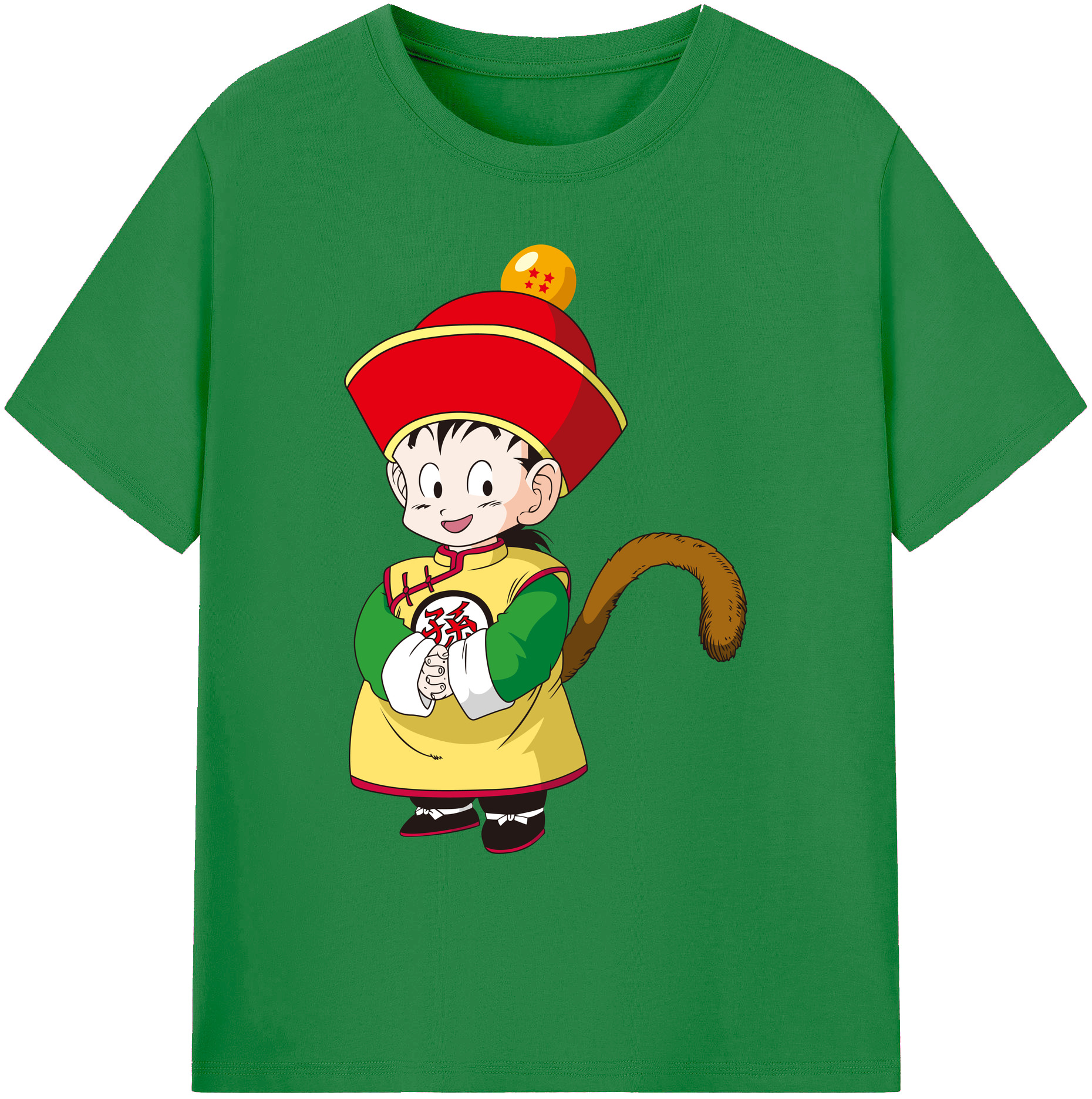 （画像用） ドラゴンボール 孫悟空（そん ごくう）Son Goku カカロット DRAGON BALL Kakarotto 綿100％ メンズ半袖Tシャツ｜肌触りやわらか＆通気性