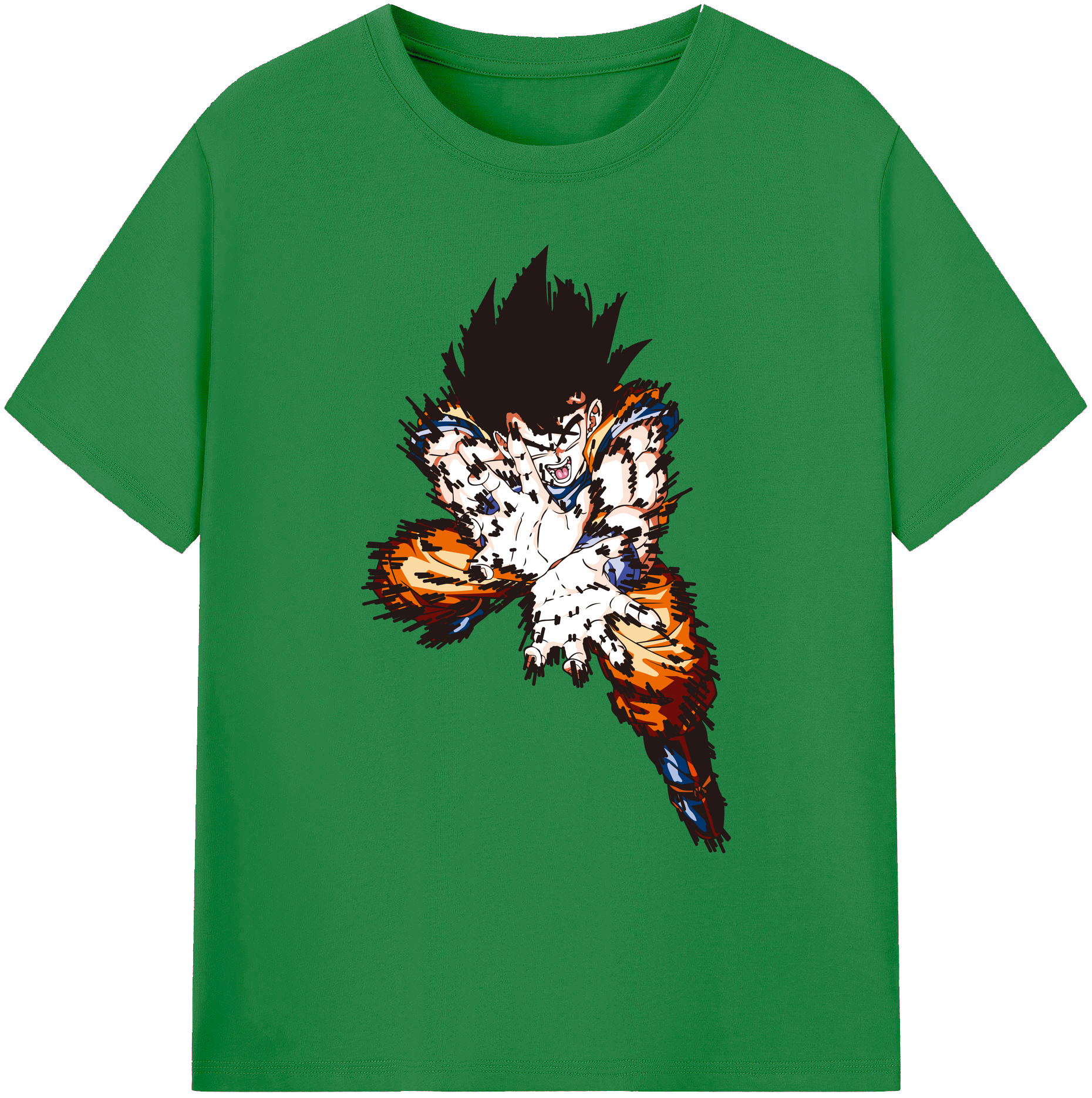 （画像用） ドラゴンボール 孫悟空（そん ごくう）Son Goku カカロット DRAGON BALL Kakarotto 綿100％ メンズ半袖Tシャツ｜肌触りやわらか＆通気性