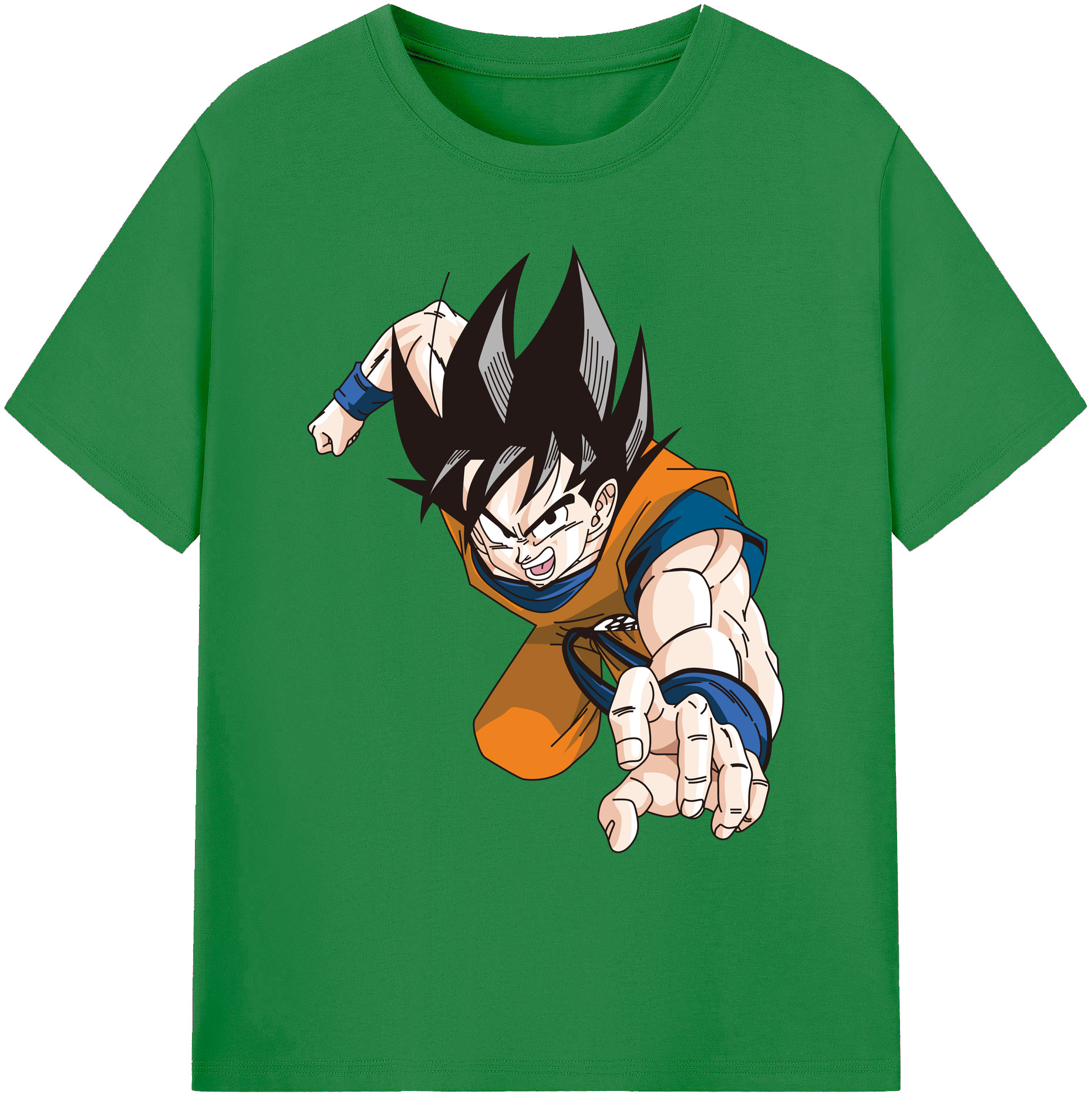 （画像用） ドラゴンボール 孫悟空（そん ごくう）Son Goku カカロット DRAGON BALL Kakarotto 綿100％ メンズ半袖Tシャツ｜肌触りやわらか＆通気性