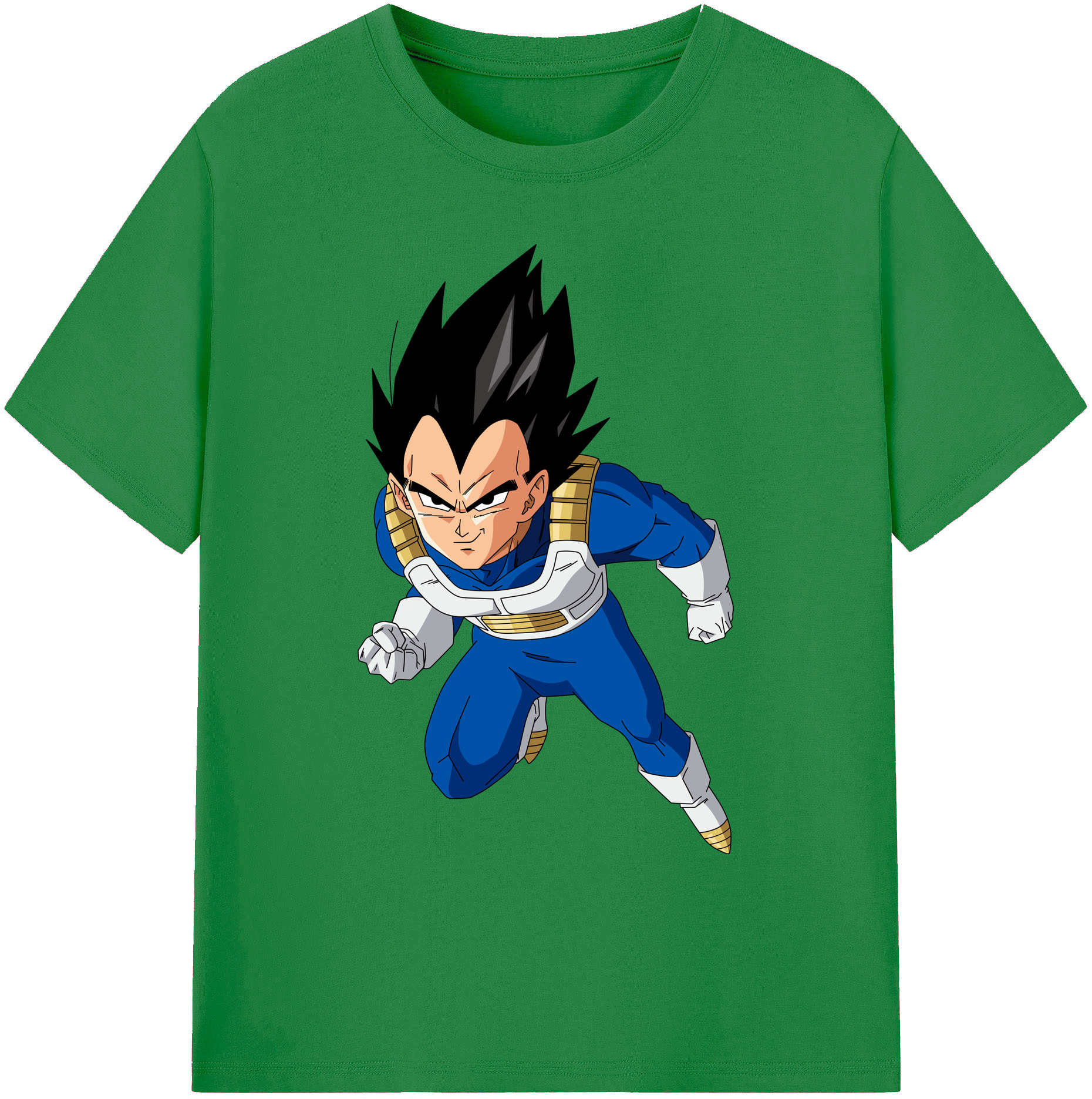 （画像用） ドラゴンボール ベジータ四世（Bejīta Yonsei）DRAGON BALL Vegeta IV 綿100％ メンズ半袖Tシャツ｜肌触りやわらか＆通気性