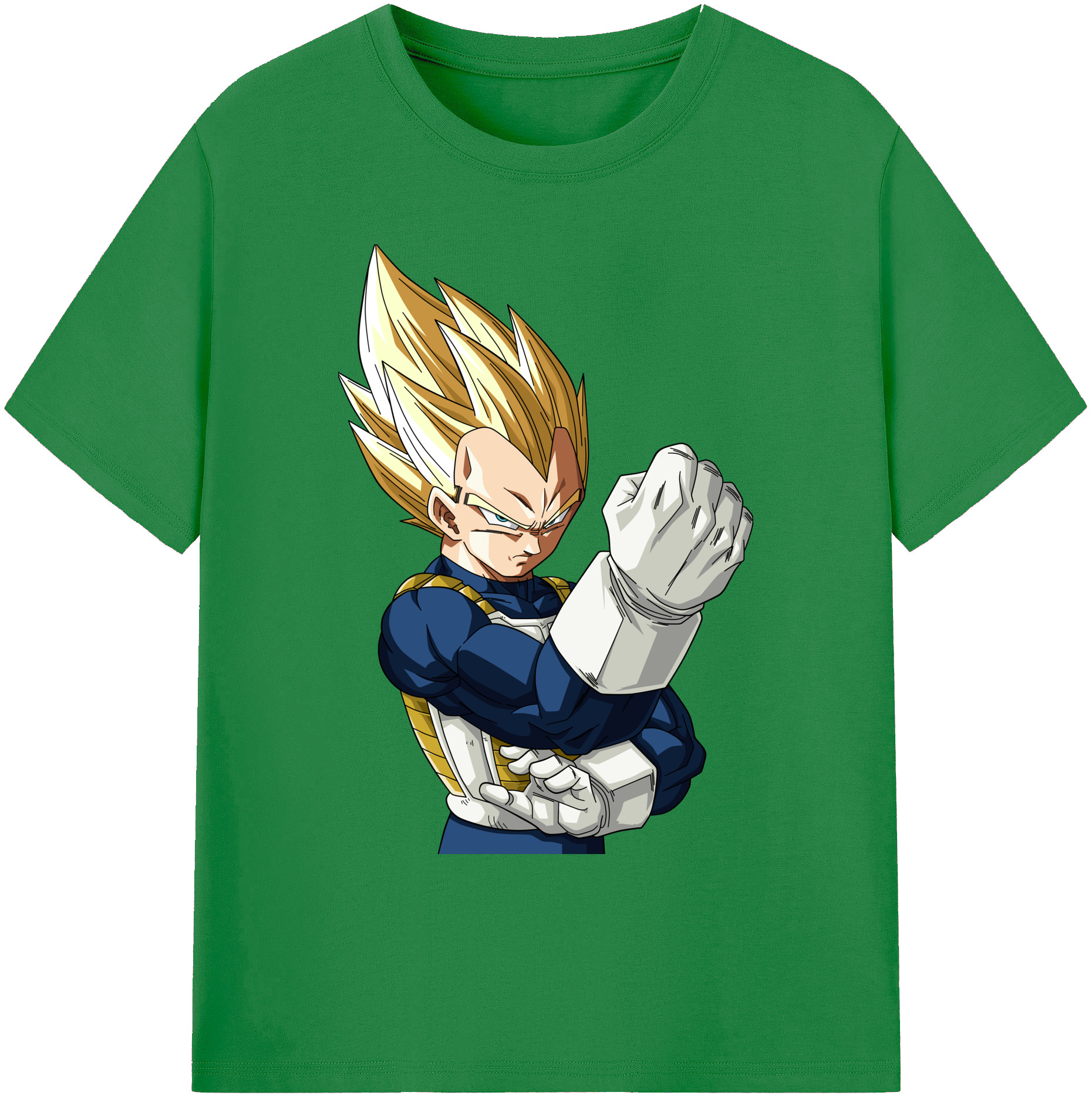 （画像用） ドラゴンボール ベジータ四世（Bejīta Yonsei）DRAGON BALL Vegeta IV 綿100％ メンズ半袖Tシャツ｜肌触りやわらか＆通気性