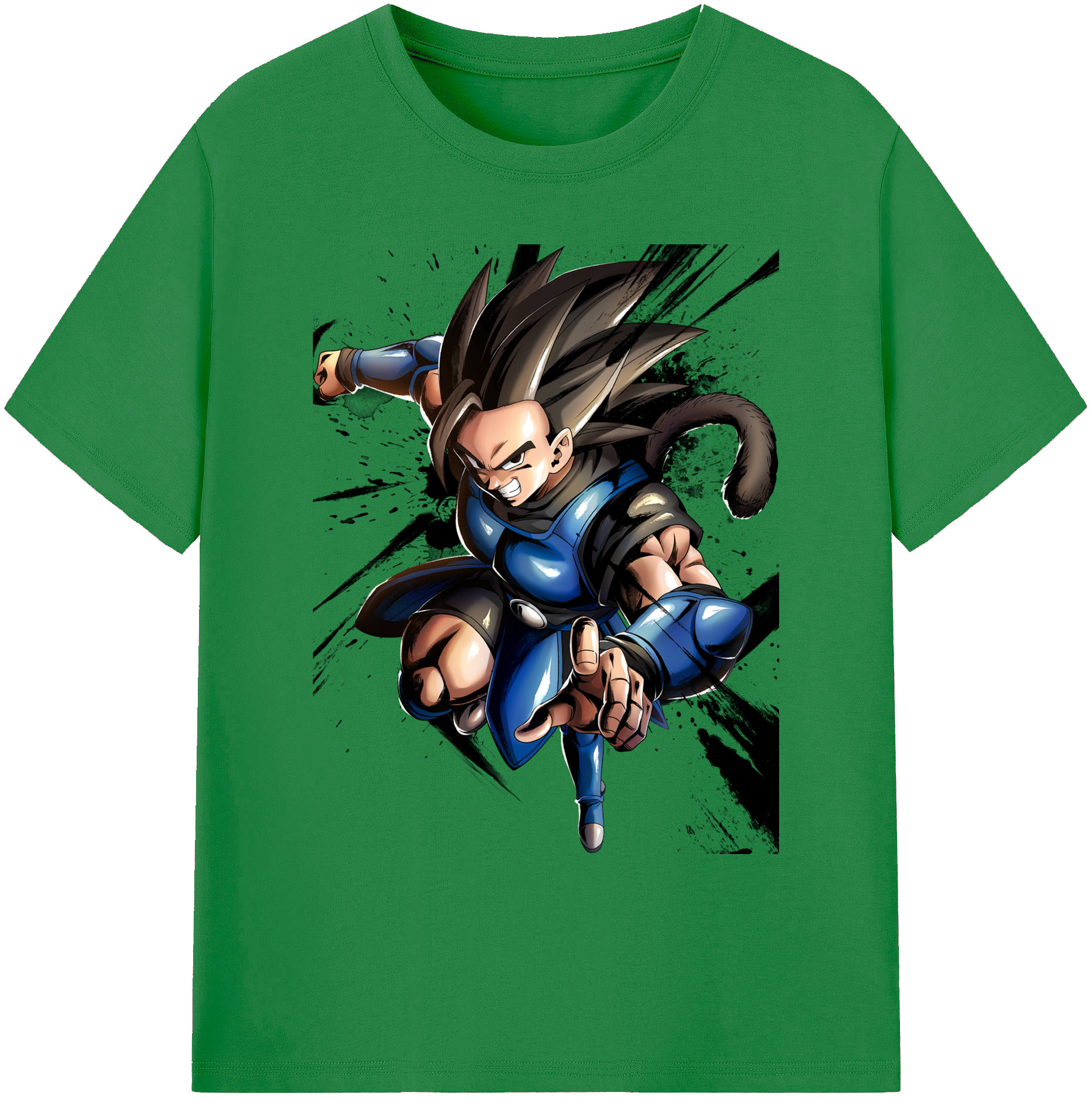 （画像用） ドラゴンボール ベジータ四世（Bejīta Yonsei）DRAGON BALL Vegeta IV 綿100％ メンズ半袖Tシャツ｜肌触りやわらか＆通気性