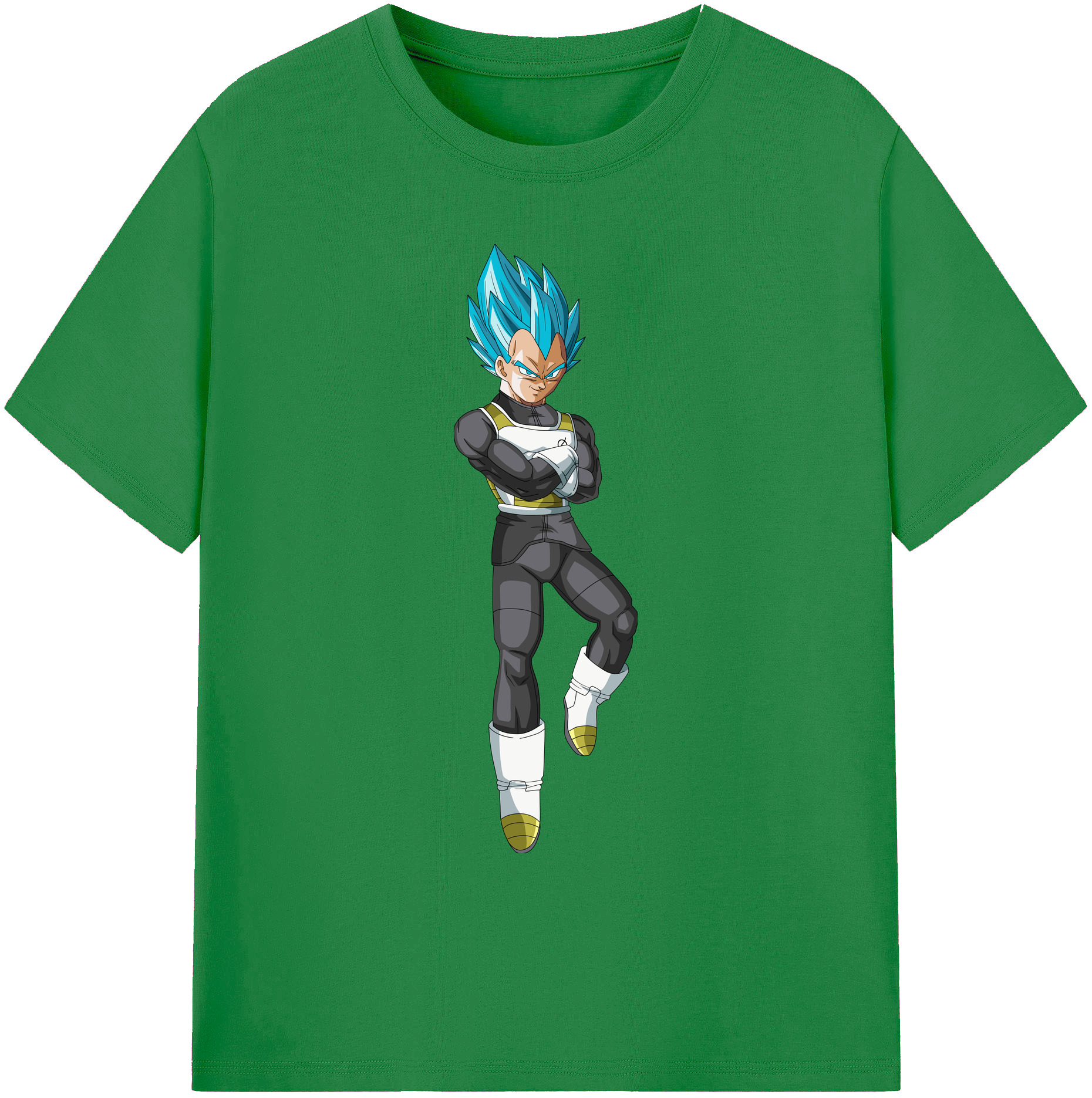 （画像用） ドラゴンボール ベジータ四世（Bejīta Yonsei）DRAGON BALL Vegeta IV 綿100％ メンズ半袖Tシャツ｜肌触りやわらか＆通気性