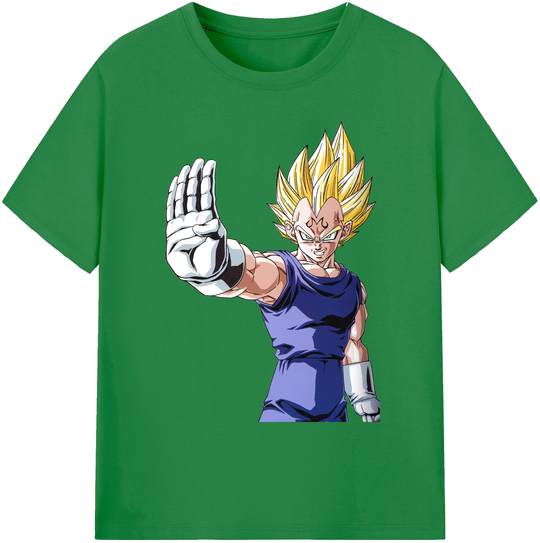 （画像用） ドラゴンボール ベジータ四世（Bejīta Yonsei）DRAGON BALL Vegeta IV 綿100％ メンズ半袖Tシャツ｜肌触りやわらか＆通気性