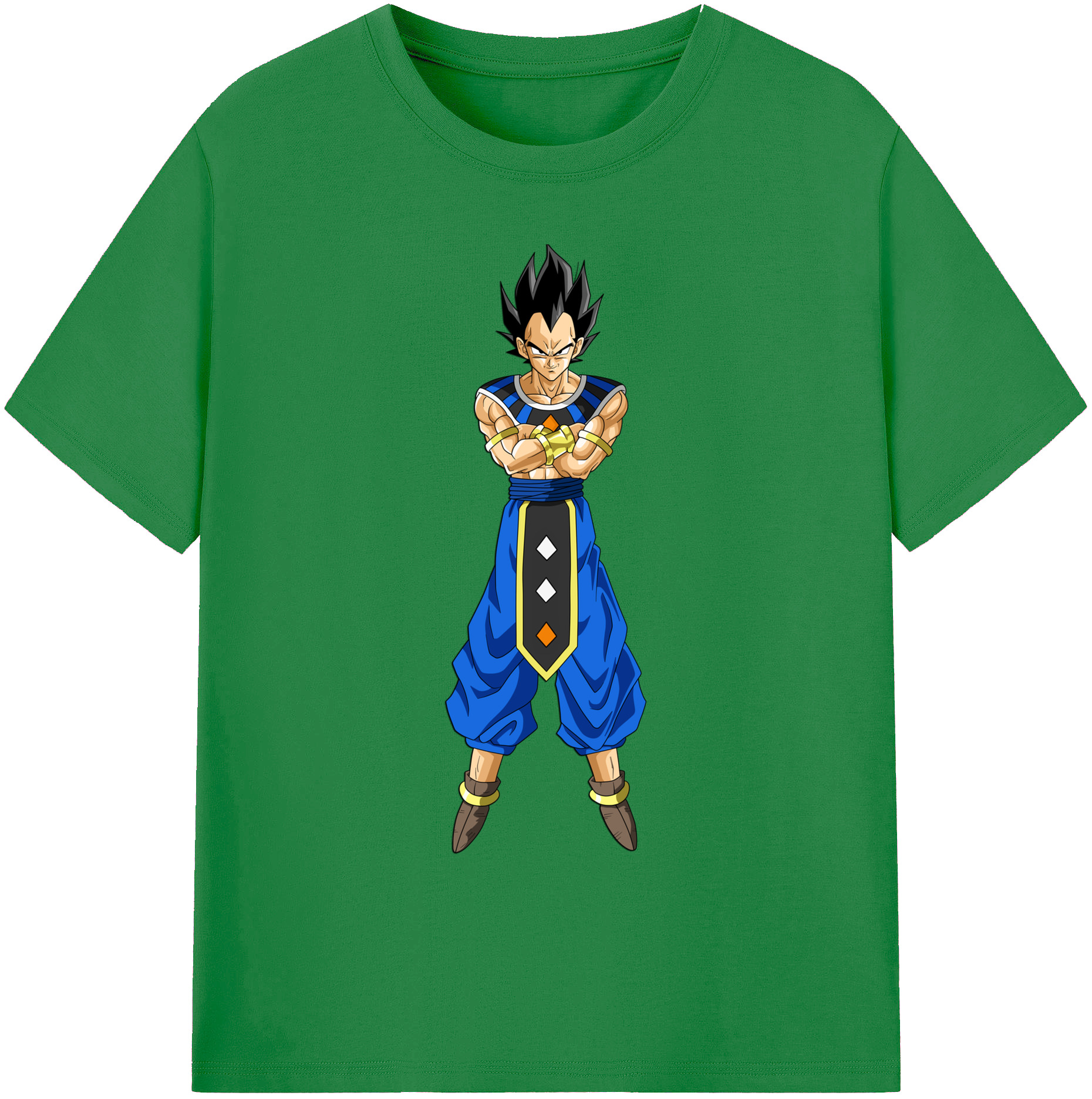 （画像用） ドラゴンボール ベジータ四世（Bejīta Yonsei）DRAGON BALL Vegeta IV 綿100％ メンズ半袖Tシャツ｜肌触りやわらか＆通気性