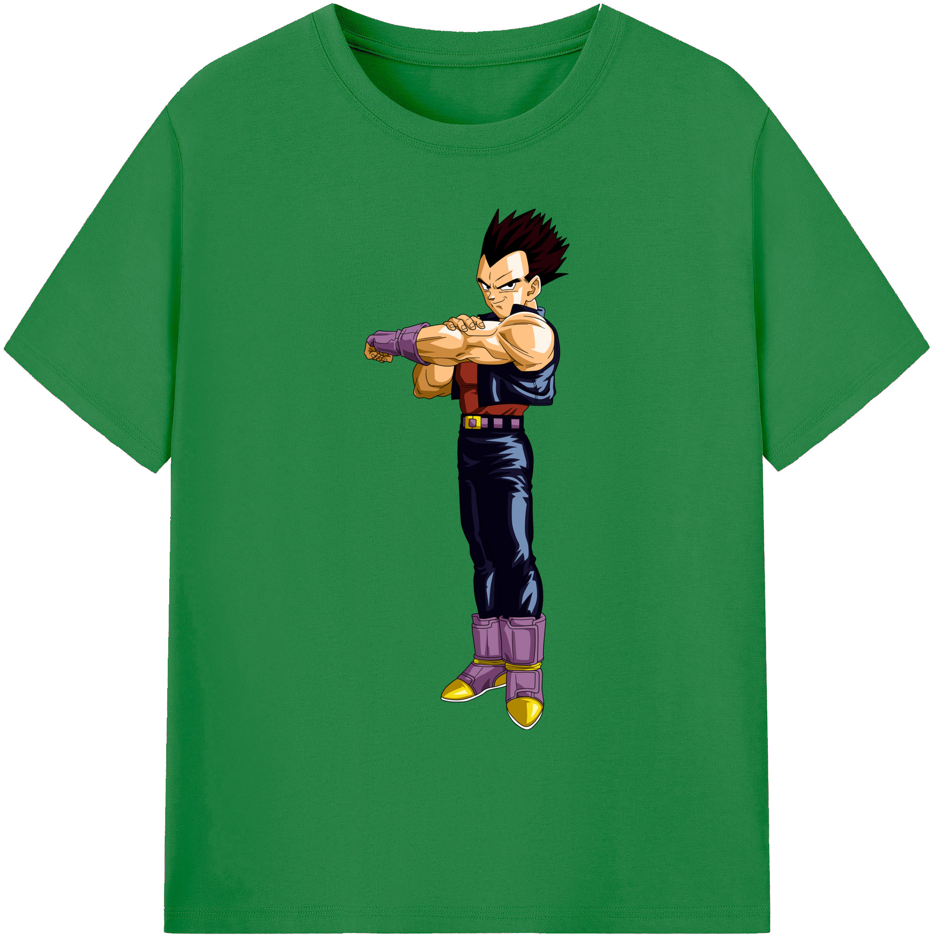 （画像用） ドラゴンボール ベジータ四世（Bejīta Yonsei）DRAGON BALL Vegeta IV 綿100％ メンズ半袖Tシャツ｜肌触りやわらか＆通気性
