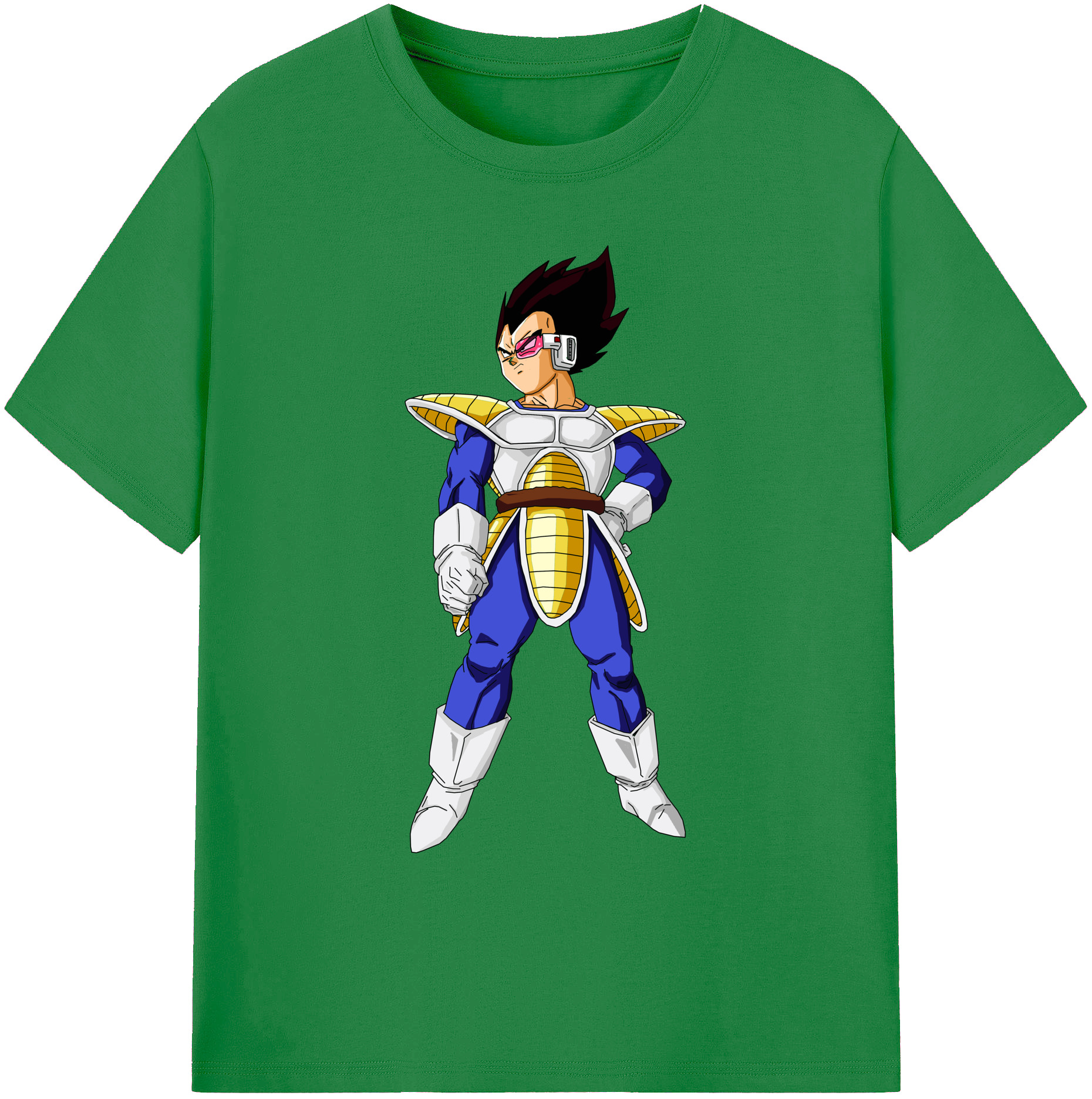 （画像用） ドラゴンボール ベジータ四世（Bejīta Yonsei）DRAGON BALL Vegeta IV 綿100％ メンズ半袖Tシャツ｜肌触りやわらか＆通気性