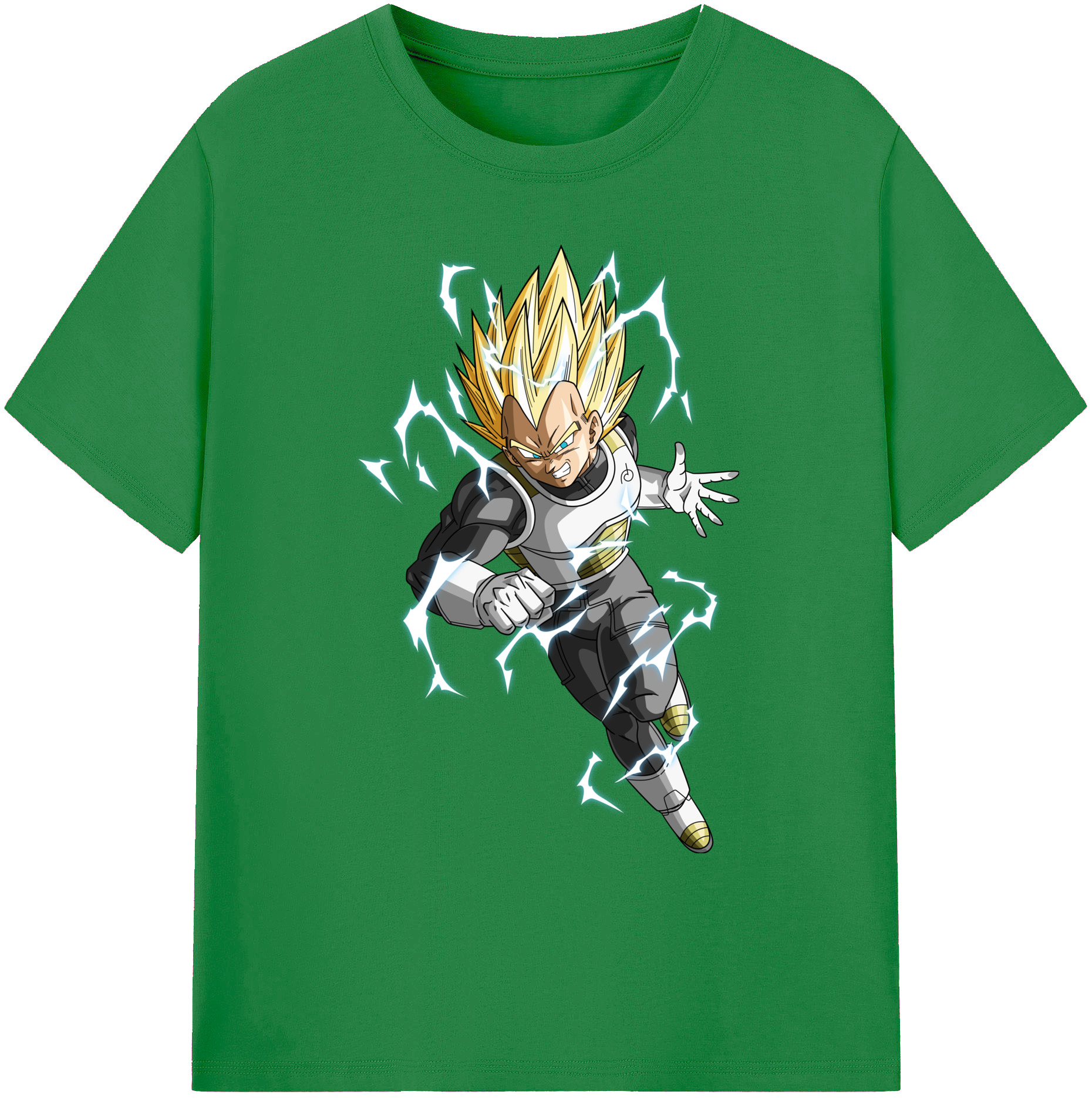 （画像用） ドラゴンボール ベジータ四世（Bejīta Yonsei）DRAGON BALL Vegeta IV 綿100％ メンズ半袖Tシャツ｜肌触りやわらか＆通気性