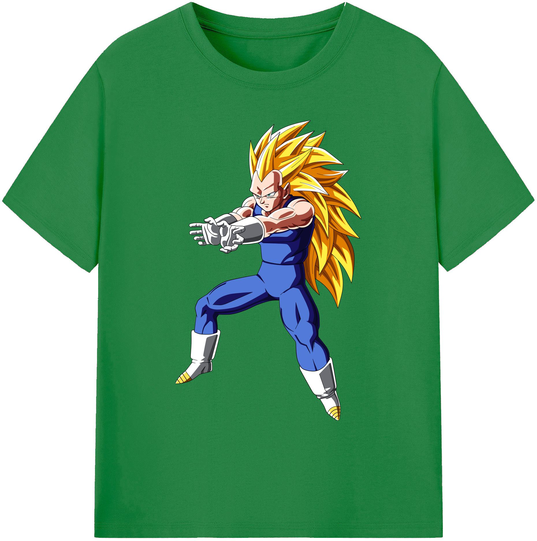 （画像用） ドラゴンボール ベジータ四世（Bejīta Yonsei）DRAGON BALL Vegeta IV 綿100％ メンズ半袖Tシャツ｜肌触りやわらか＆通気性