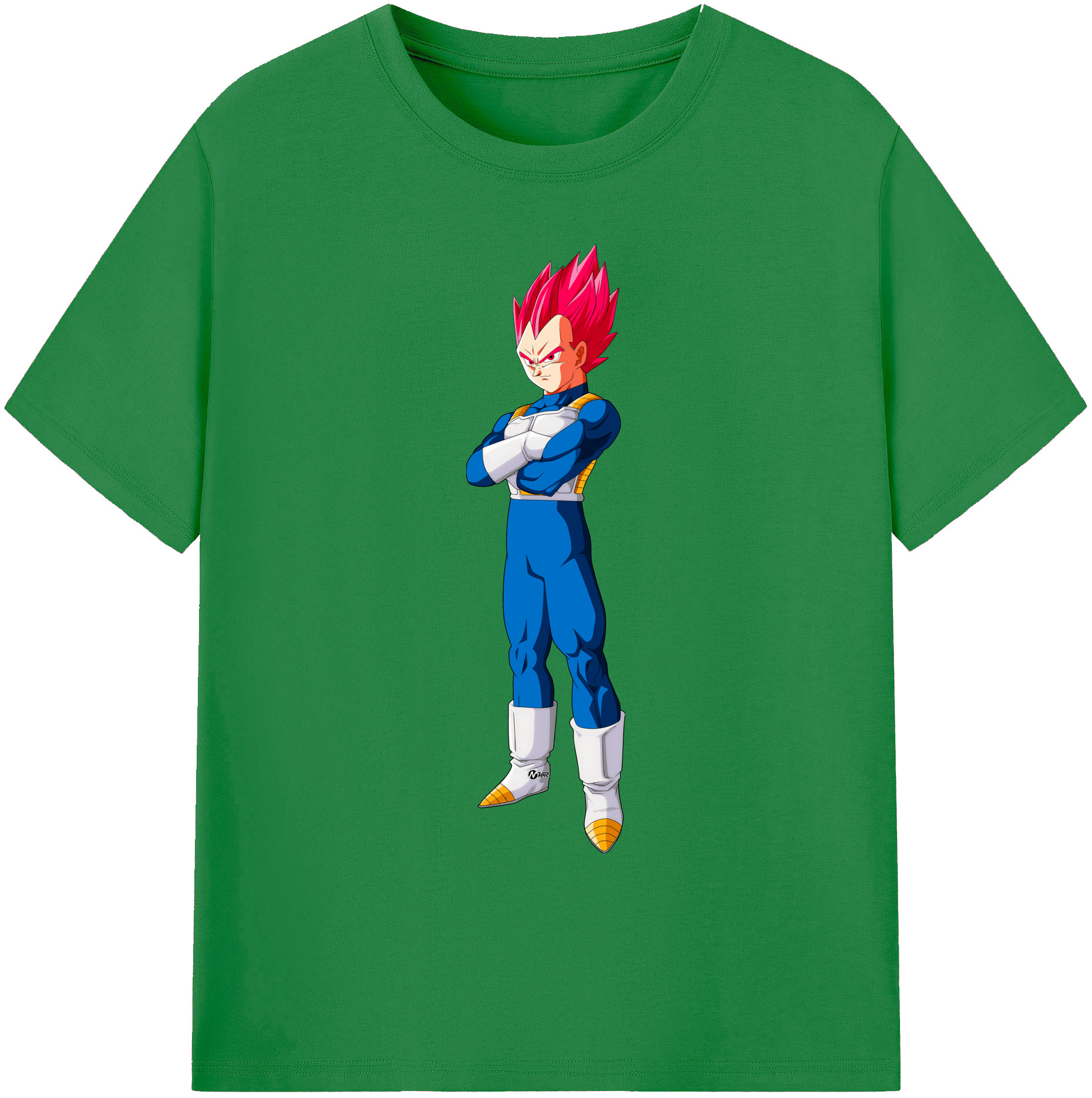 （画像用） ドラゴンボール ベジータ四世（Bejīta Yonsei）DRAGON BALL Vegeta IV 綿100％ メンズ半袖Tシャツ｜肌触りやわらか＆通気性