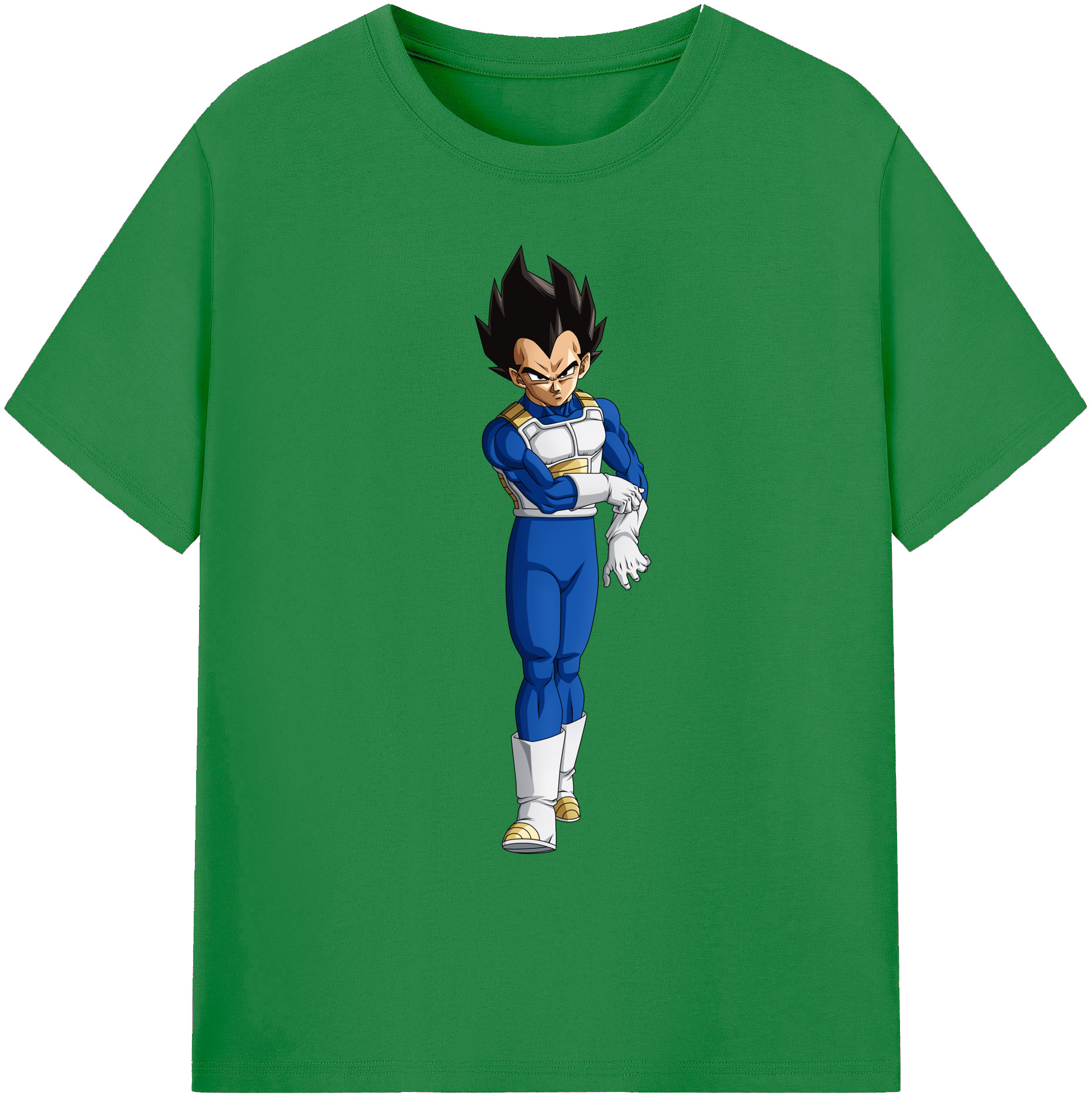 （画像用） ドラゴンボール ベジータ四世（Bejīta Yonsei）DRAGON BALL Vegeta IV 綿100％ メンズ半袖Tシャツ｜肌触りやわらか＆通気性