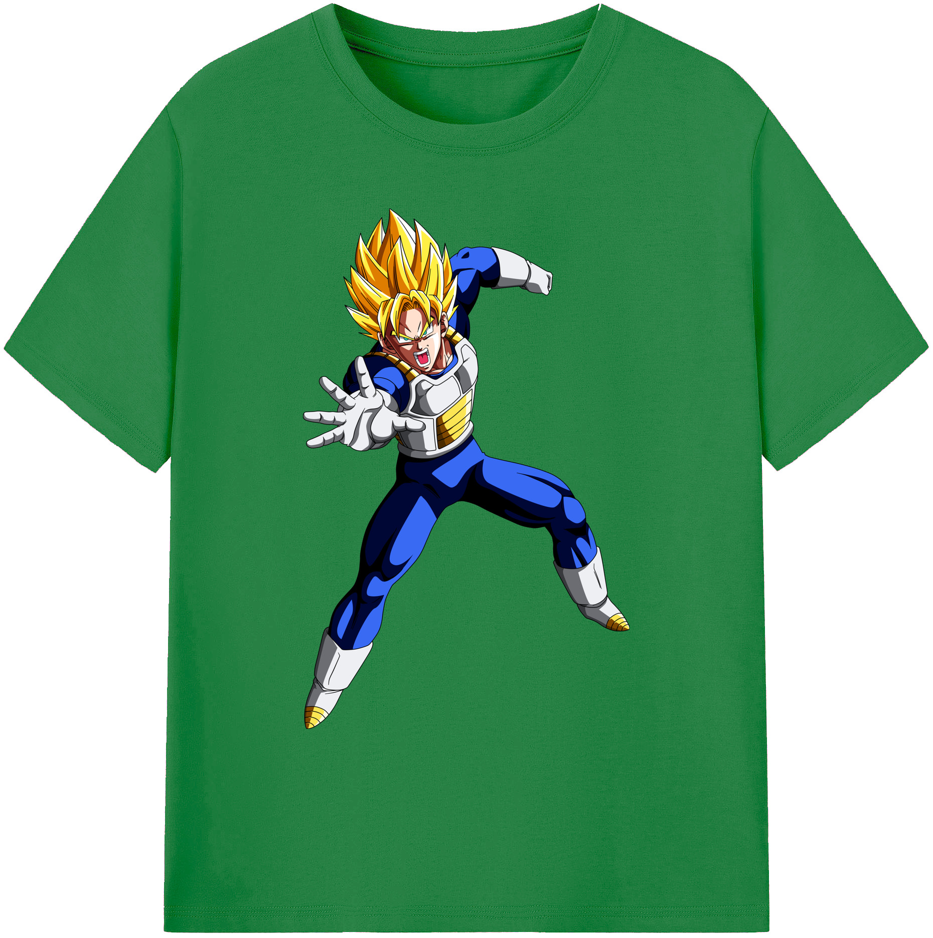 （画像用） ドラゴンボール ベジータ四世（Bejīta Yonsei）DRAGON BALL Vegeta IV 綿100％ メンズ半袖Tシャツ｜肌触りやわらか＆通気性