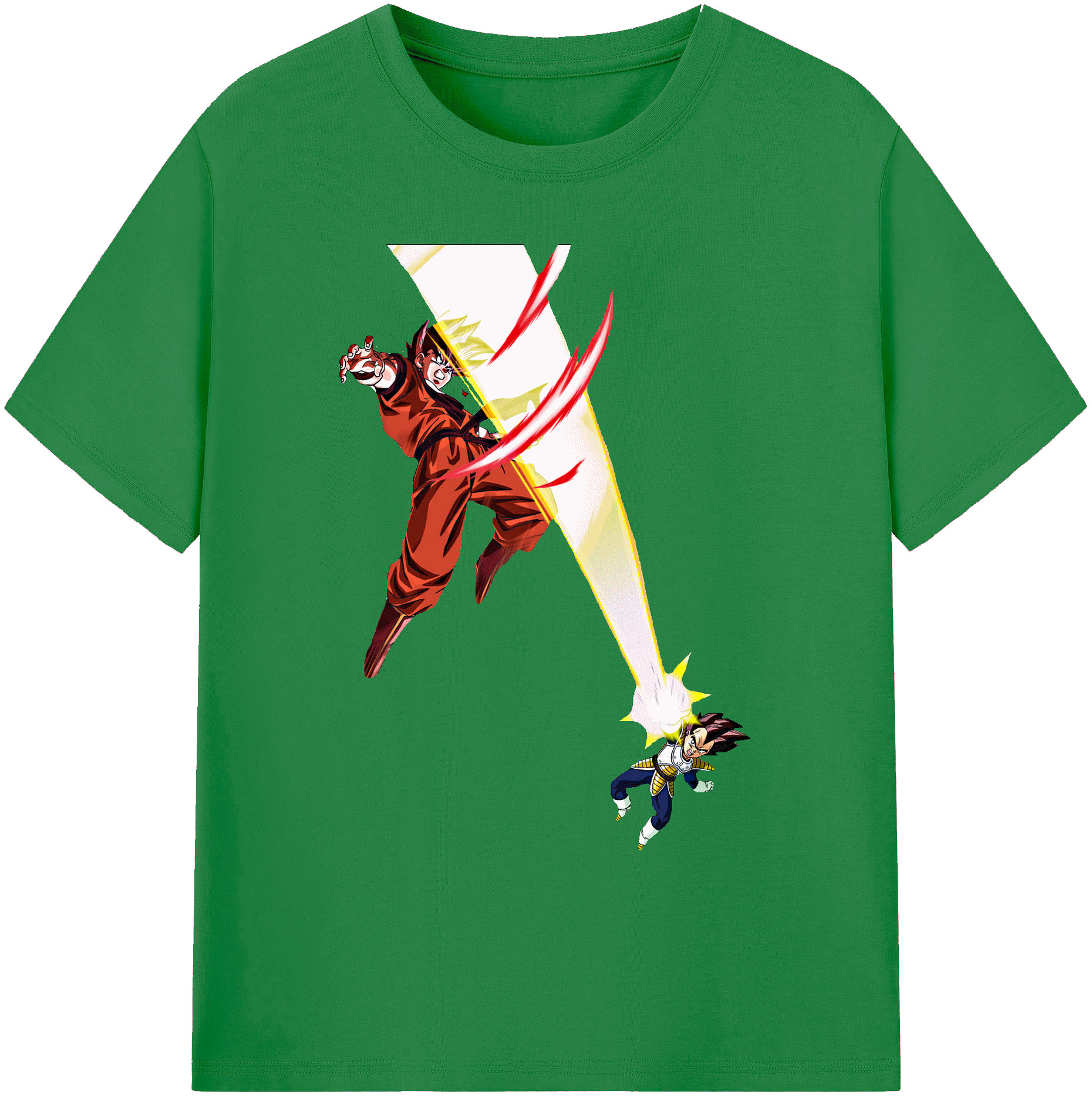 （画像用） ドラゴンボール ベジータ四世（Bejīta Yonsei）DRAGON BALL Vegeta IV 綿100％ メンズ半袖Tシャツ｜肌触りやわらか＆通気性