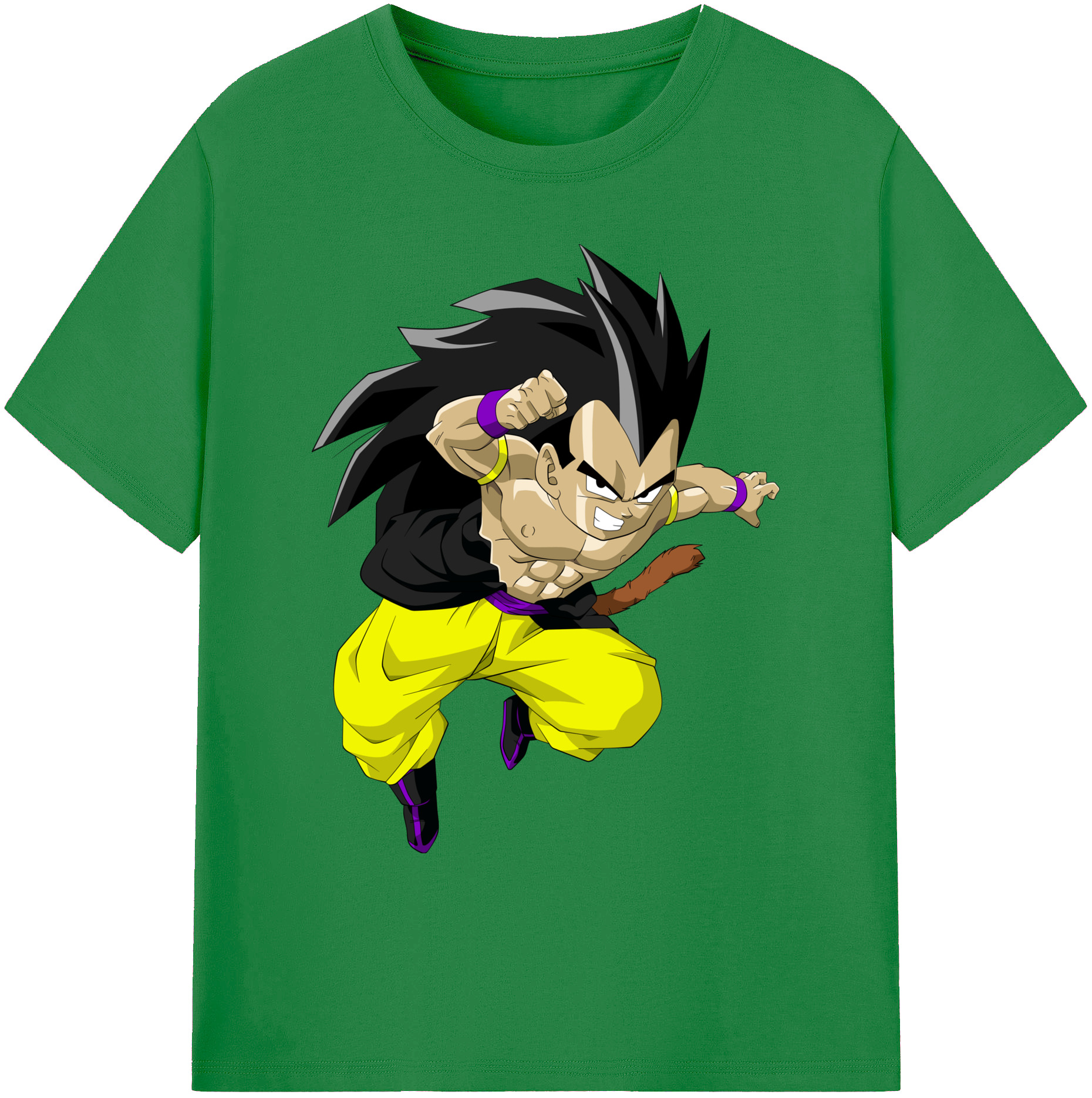 （画像用） ドラゴンボール ベジータ四世（Bejīta Yonsei）DRAGON BALL Vegeta IV 綿100％ メンズ半袖Tシャツ｜肌触りやわらか＆通気性
