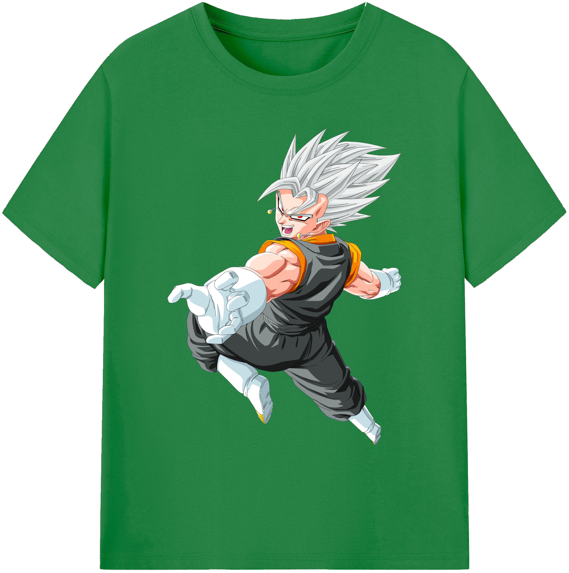 （画像用） ドラゴンボール ベジータ四世（Bejīta Yonsei）DRAGON BALL Vegeta IV 綿100％ メンズ半袖Tシャツ｜肌触りやわらか＆通気性