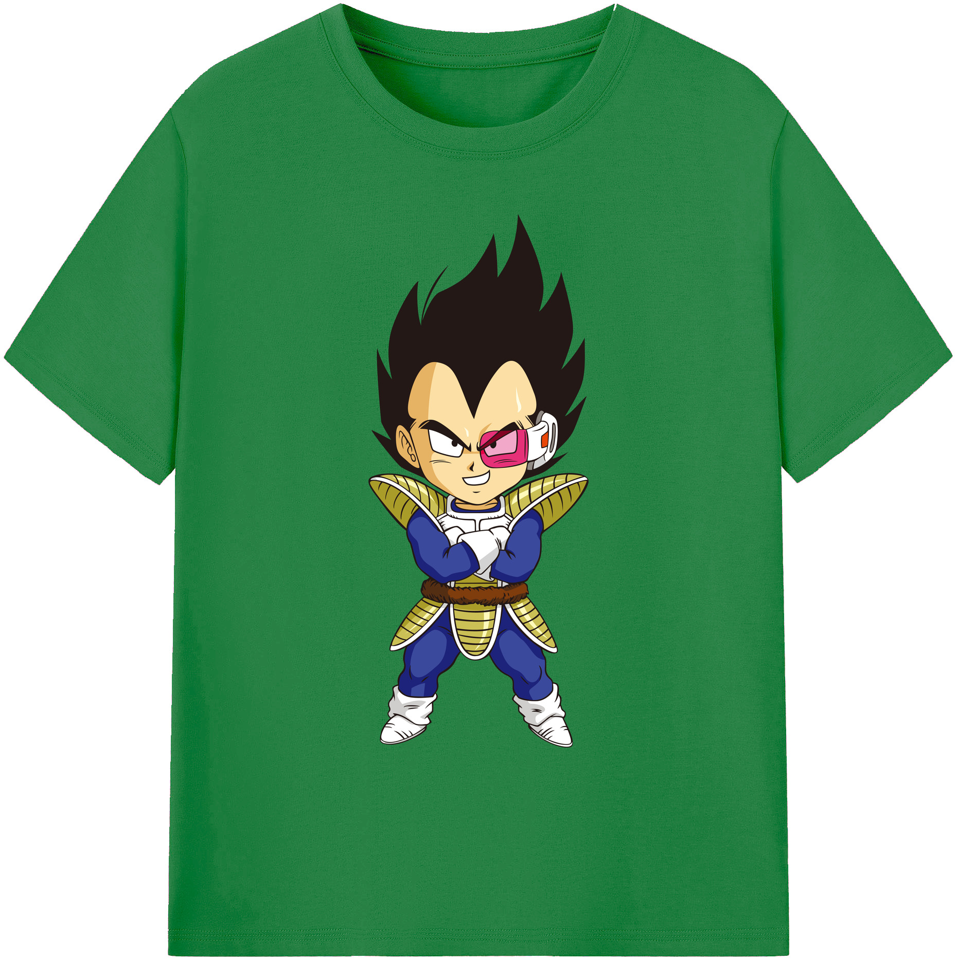（画像用） ドラゴンボール ベジータ四世（Bejīta Yonsei）DRAGON BALL Vegeta IV 綿100％ メンズ半袖Tシャツ｜肌触りやわらか＆通気性