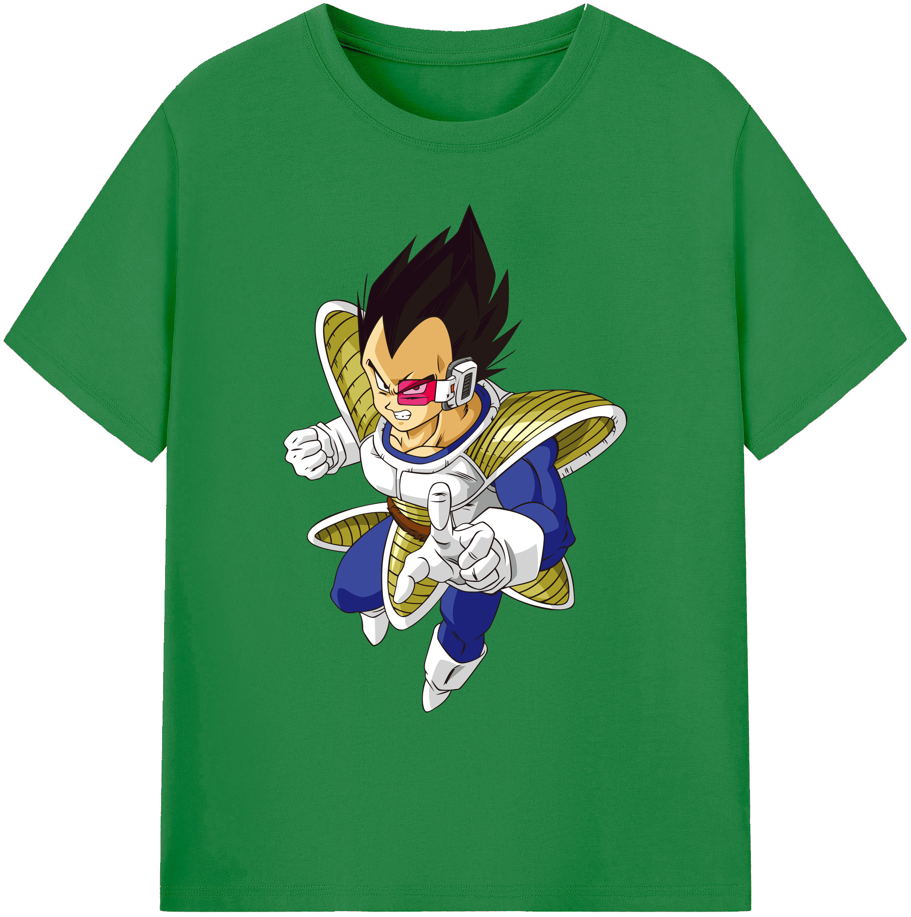 （画像用） ドラゴンボール ベジータ四世（Bejīta Yonsei）DRAGON BALL Vegeta IV 綿100％ メンズ半袖Tシャツ｜肌触りやわらか＆通気性