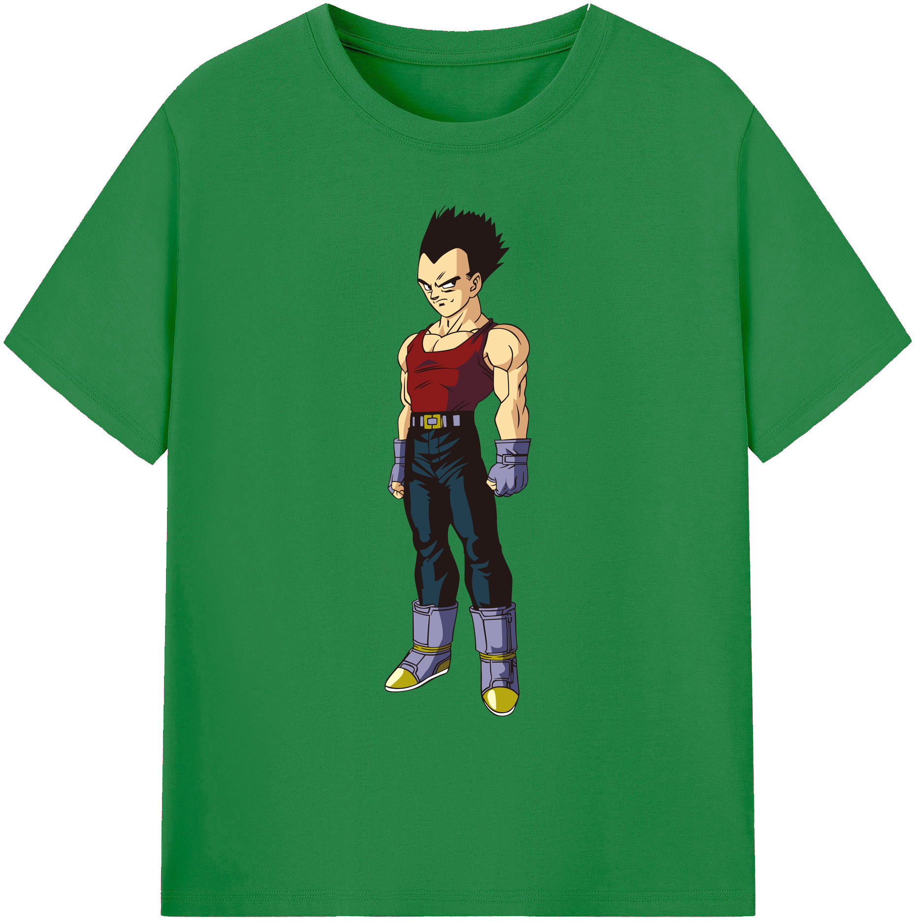 （画像用） ドラゴンボール ベジータ四世（Bejīta Yonsei）DRAGON BALL Vegeta IV 綿100％ メンズ半袖Tシャツ｜肌触りやわらか＆通気性