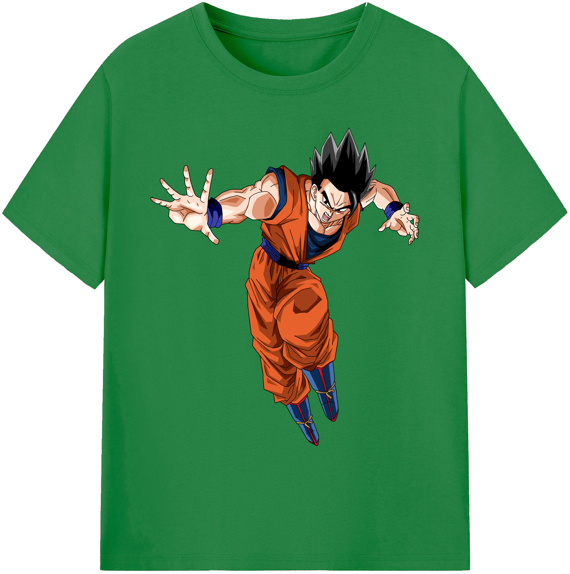 （画像用） ドラゴンボール 孫 悟飯（そんごはん）DRAGON BALL Son Gohan 綿100％ メンズ半袖Tシャツ｜肌触りやわらか＆通気性