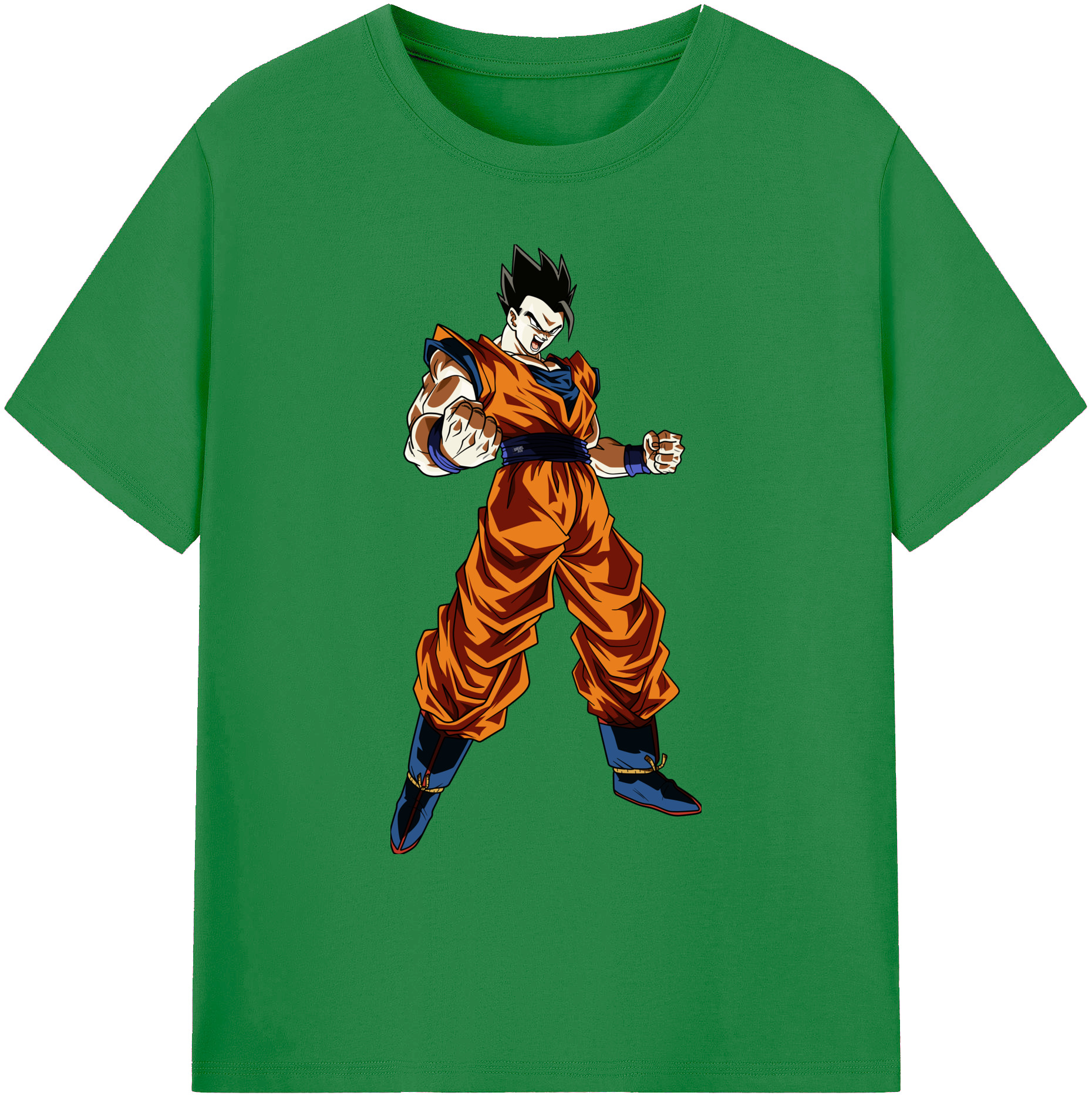 （画像用） ドラゴンボール 孫 悟飯（そんごはん）DRAGON BALL Son Gohan 綿100％ メンズ半袖Tシャツ｜肌触りやわらか＆通気性