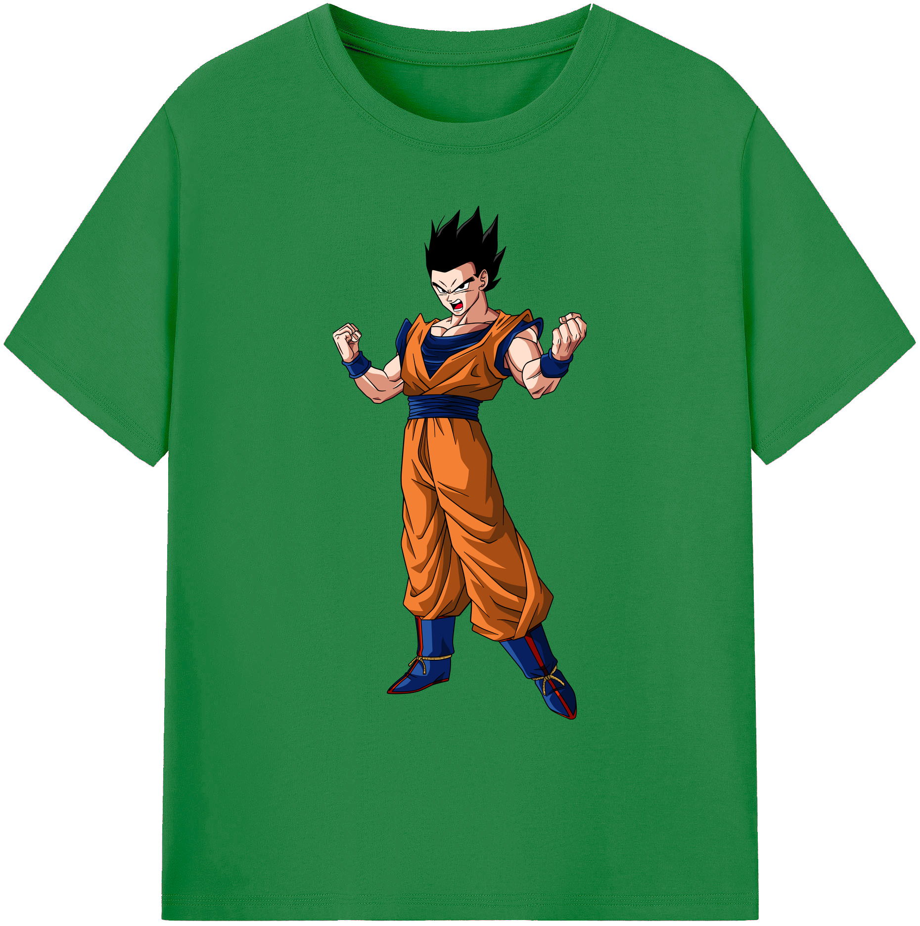 （画像用） ドラゴンボール 孫 悟飯（そんごはん）DRAGON BALL Son Gohan 綿100％ メンズ半袖Tシャツ｜肌触りやわらか＆通気性